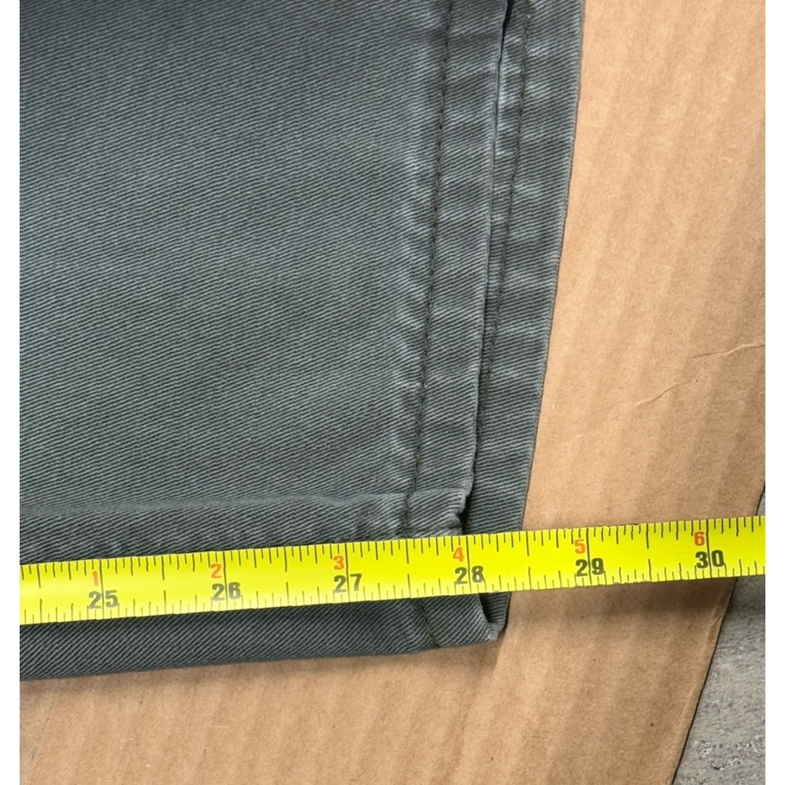 Lee VINTAGE Lee Riveted Buckle Back Canvas Pants Womens Size 14 Petite Green Khaki Style 90s City Preppy Straight Leg Size 36" / US 14 / IT 50 - 6 Thumbnail