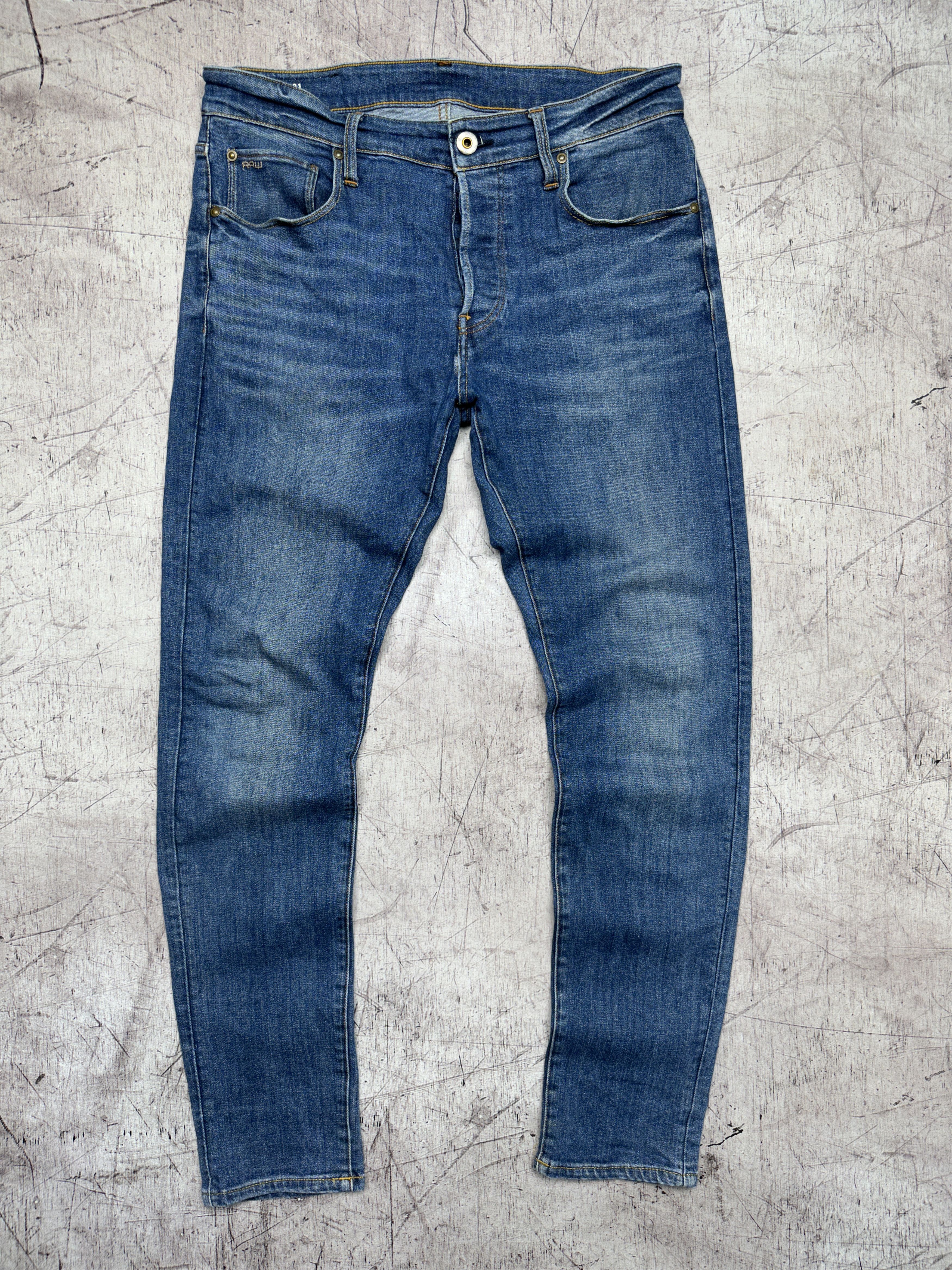 G-Star G Star Raw Mens 3301 Slim Denim Pants Jeans Size US 33 - 1 Thumbnail