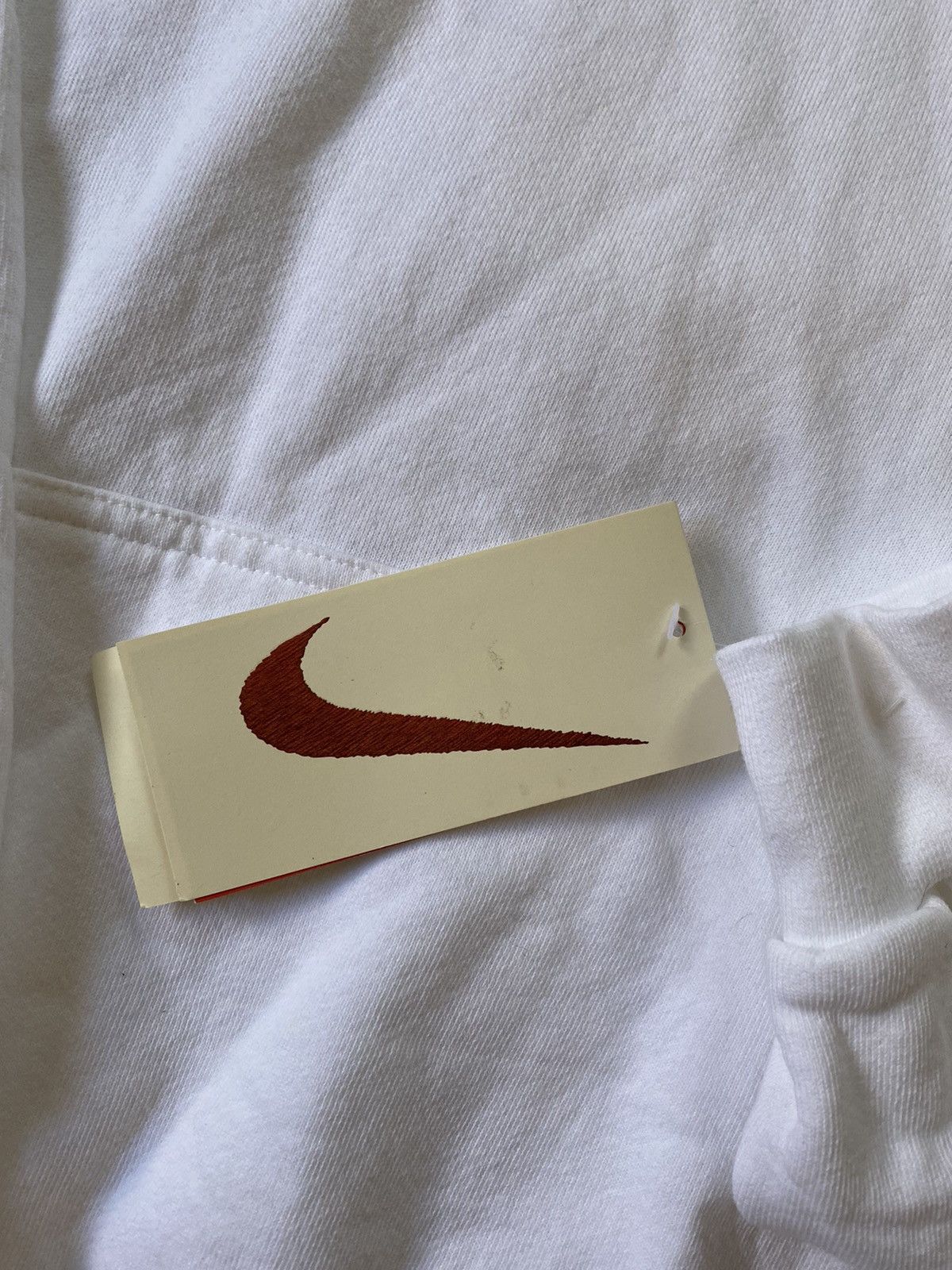Nike × Vintage Rare Deadstock Vintage 90s Nike White Tag Hoodie Made In USA Size US XXL / EU 58 / 5 - 3 Thumbnail