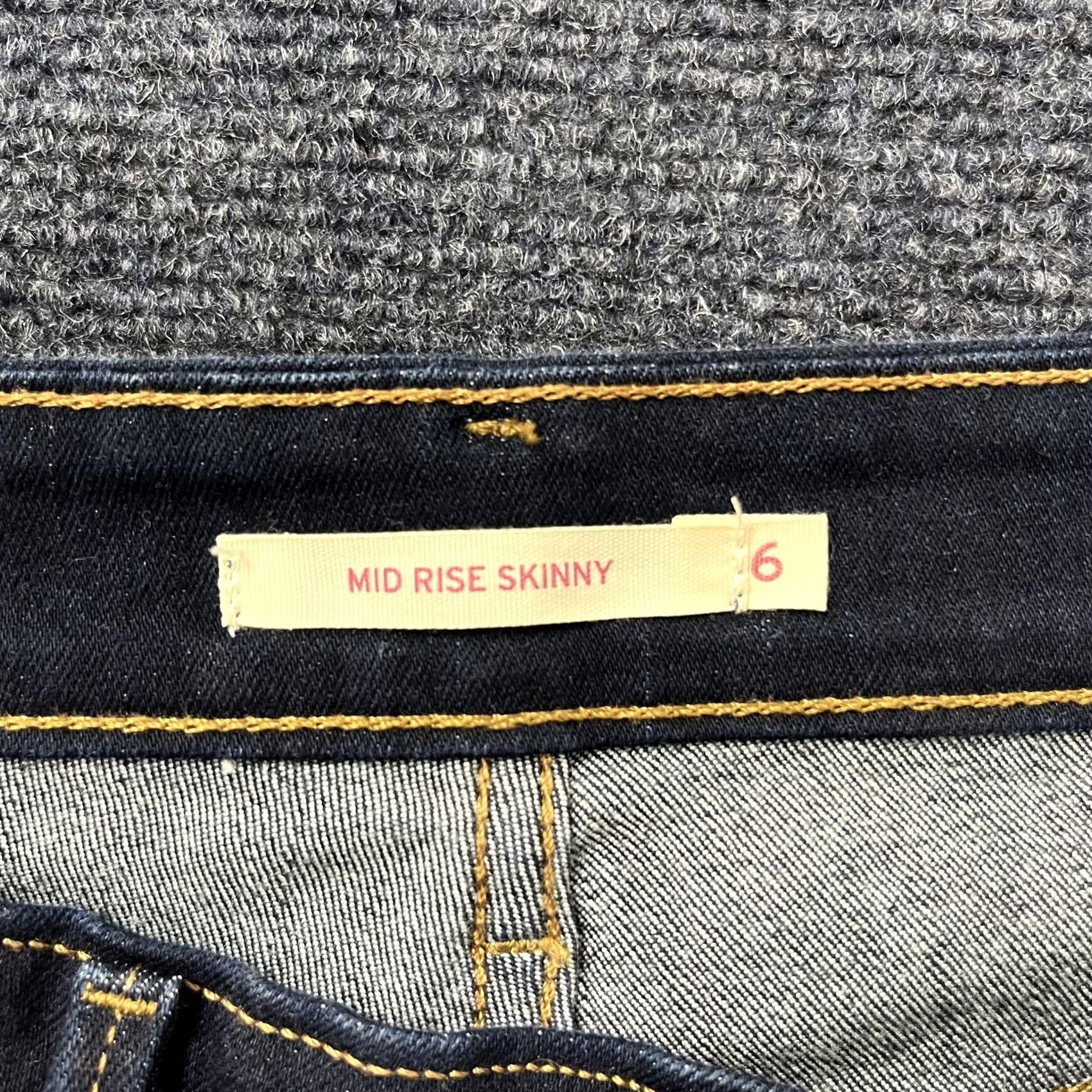 Levi's Levis Mid Rise Skinny Jeans Womens 6 Dark Wash Blue Denim Slim Pants Casual Size 28" / US 6 / IT 42 - 5 Thumbnail