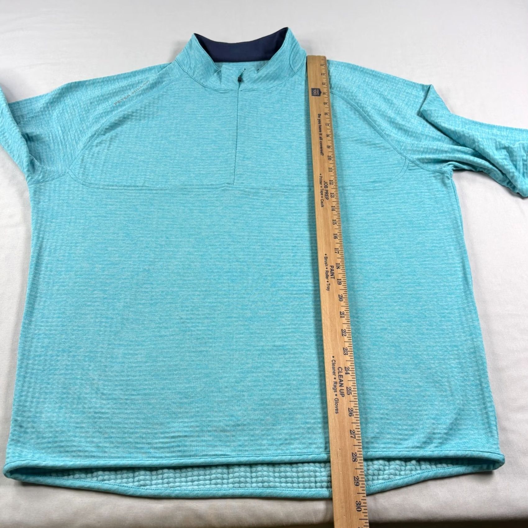 Peter Millar VINTAGE Peter Millar Shirt Mens XL Blue Maven 1/4 Zip Golf Pullover Stretch Performance Size US XL / EU 56 / 4 - 7 Thumbnail