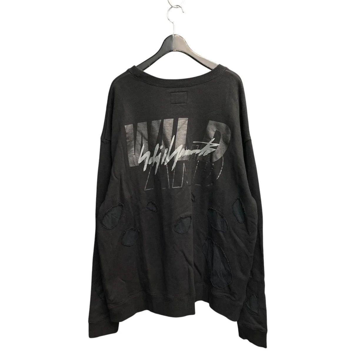 Yohji Yamamoto Yohji Yamamoto WIND AND SEA 22SSDamage Cutting Sweat Shirt Size US XXL / EU 58 / 5 - 2 Thumbnail