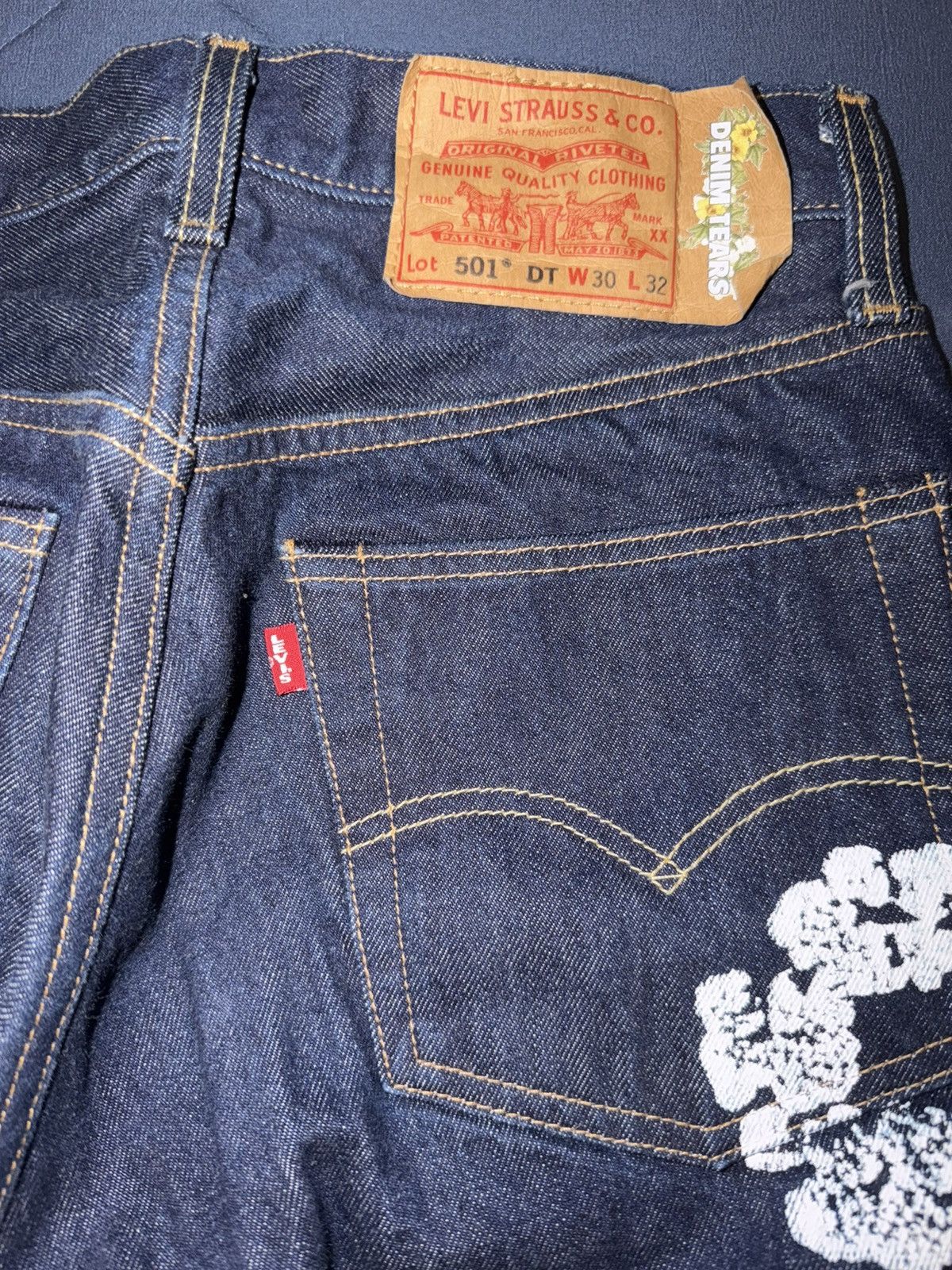 DENIM TEARS Denim Tears Dark Blue Jeans Size US 30 / EU 46 - 3 Thumbnail