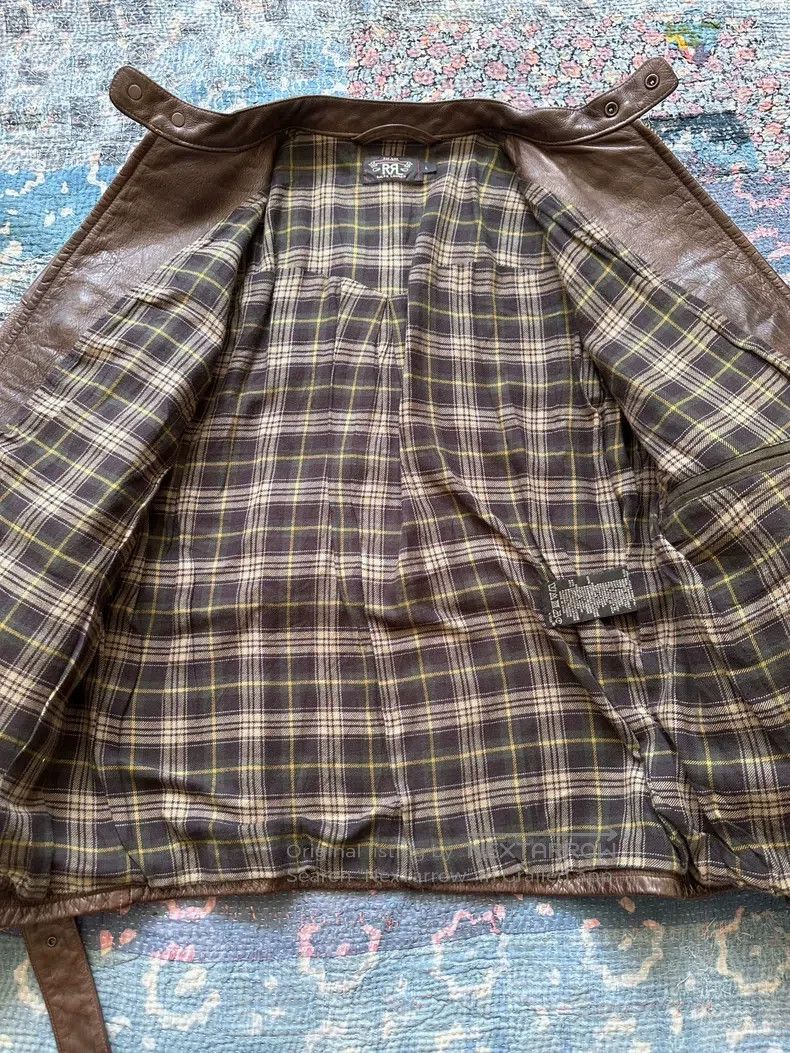 RRL Ralph Lauren RRL Ralph Lauren Four Pockets Buffalo Leather Biker Jacket Size US L / EU 52-54 / 3 - 6 Thumbnail