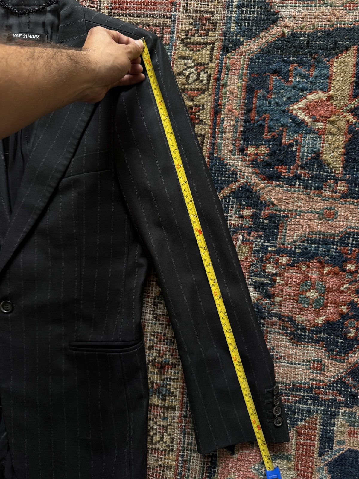 Raf Simons Pinstripe Limited Edition Suit Size 46R - 19 Thumbnail