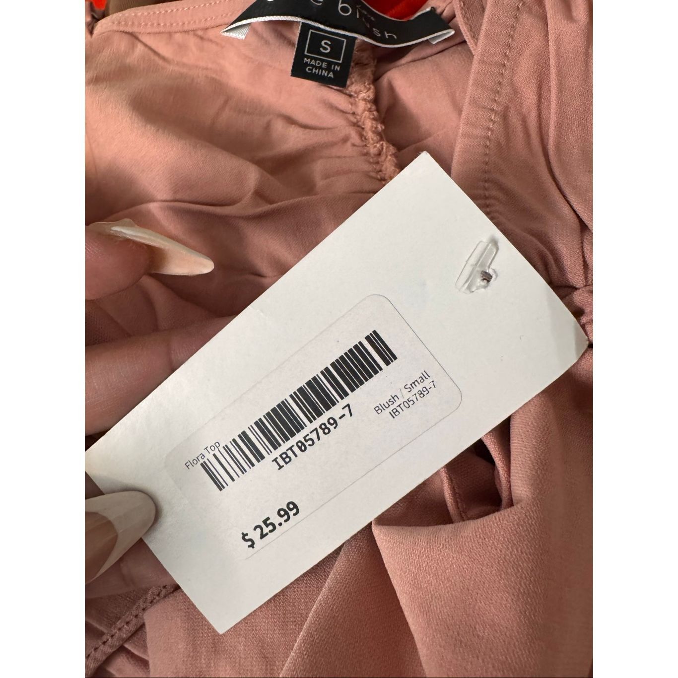 Blush Blue Blush Lace-Up Ruched Crop Top Blush Pink Size Small Size S / US 4 / IT 40 - 4 Thumbnail
