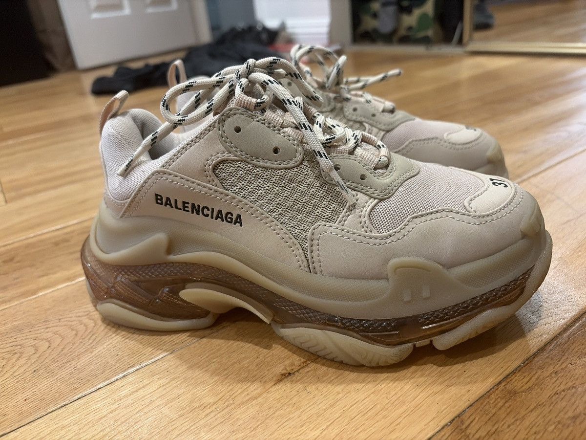 Balenciaga Balenciaga Triple S Clear Sole Off-White Sneaker Size US 7 / IT 37 - 2 Thumbnail