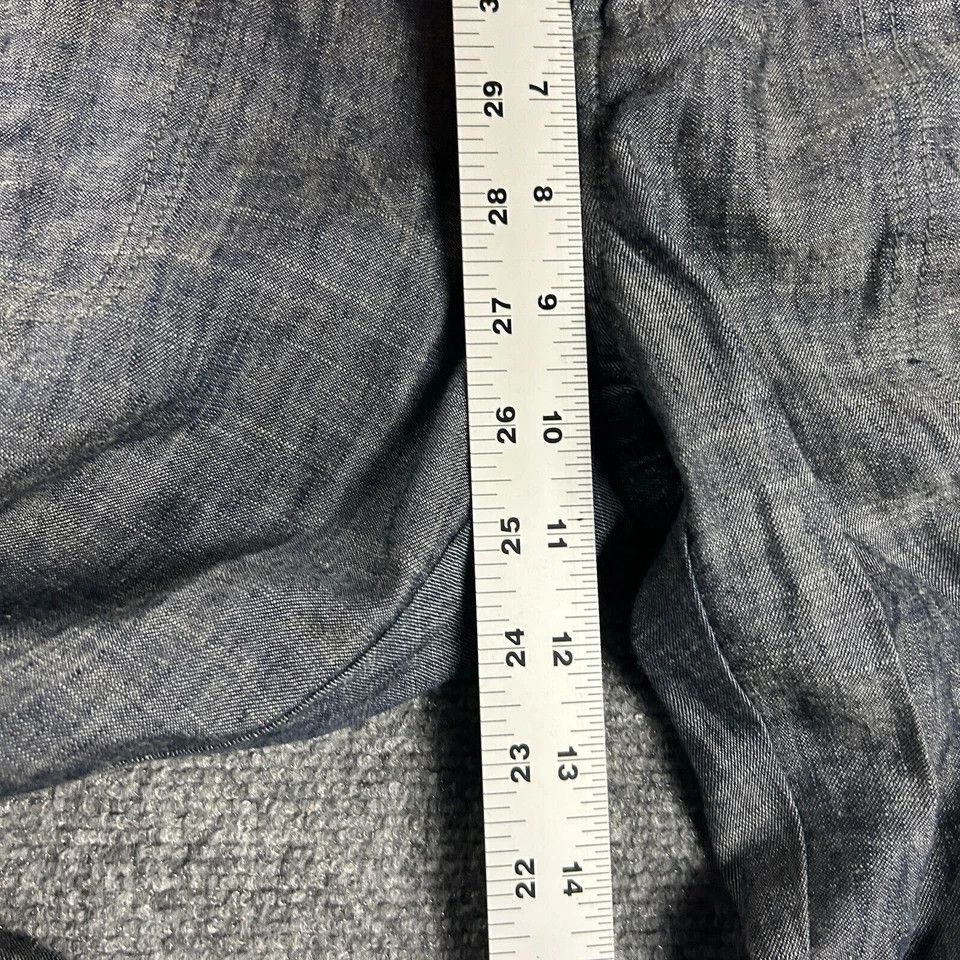 Vince Vince Pants Womens 26 Blue Cargo Tapered Leg Lyocell Linen Size 30" / US 8 / IT 44 - 5 Thumbnail