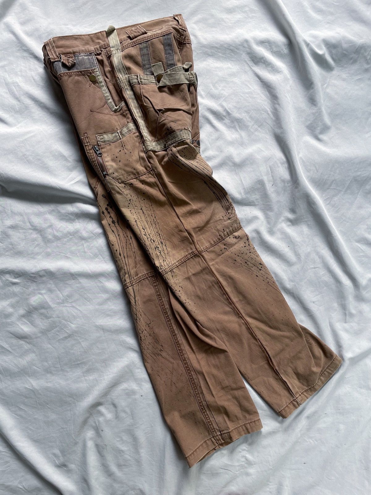 If Six Was Nine JAPANESE STYLE PANTS DISTRESSED PAINTED PANTS Size US 29 - 3 Thumbnail