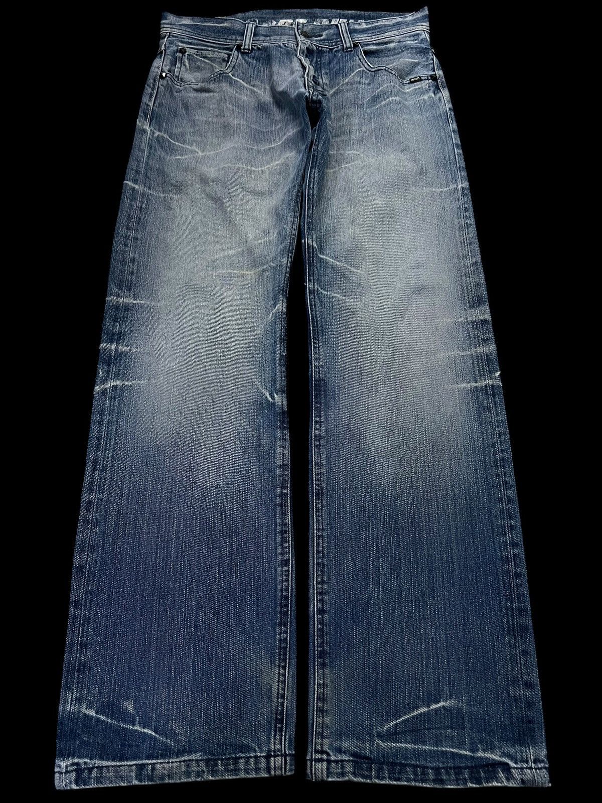 Japanese Brand 💥Baggy💥MCD Faded Punk Jean Very Rare Size US 32 / EU 48 - 1 Thumbnail