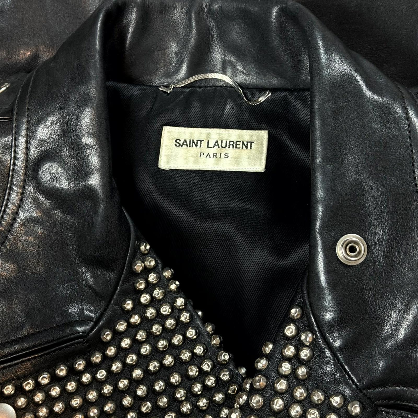 Saint Laurent Paris FW14 Saint Laurent Paris Black Studded Leather Jacket Size US S / EU 44-46 / 1 - 3 Thumbnail
