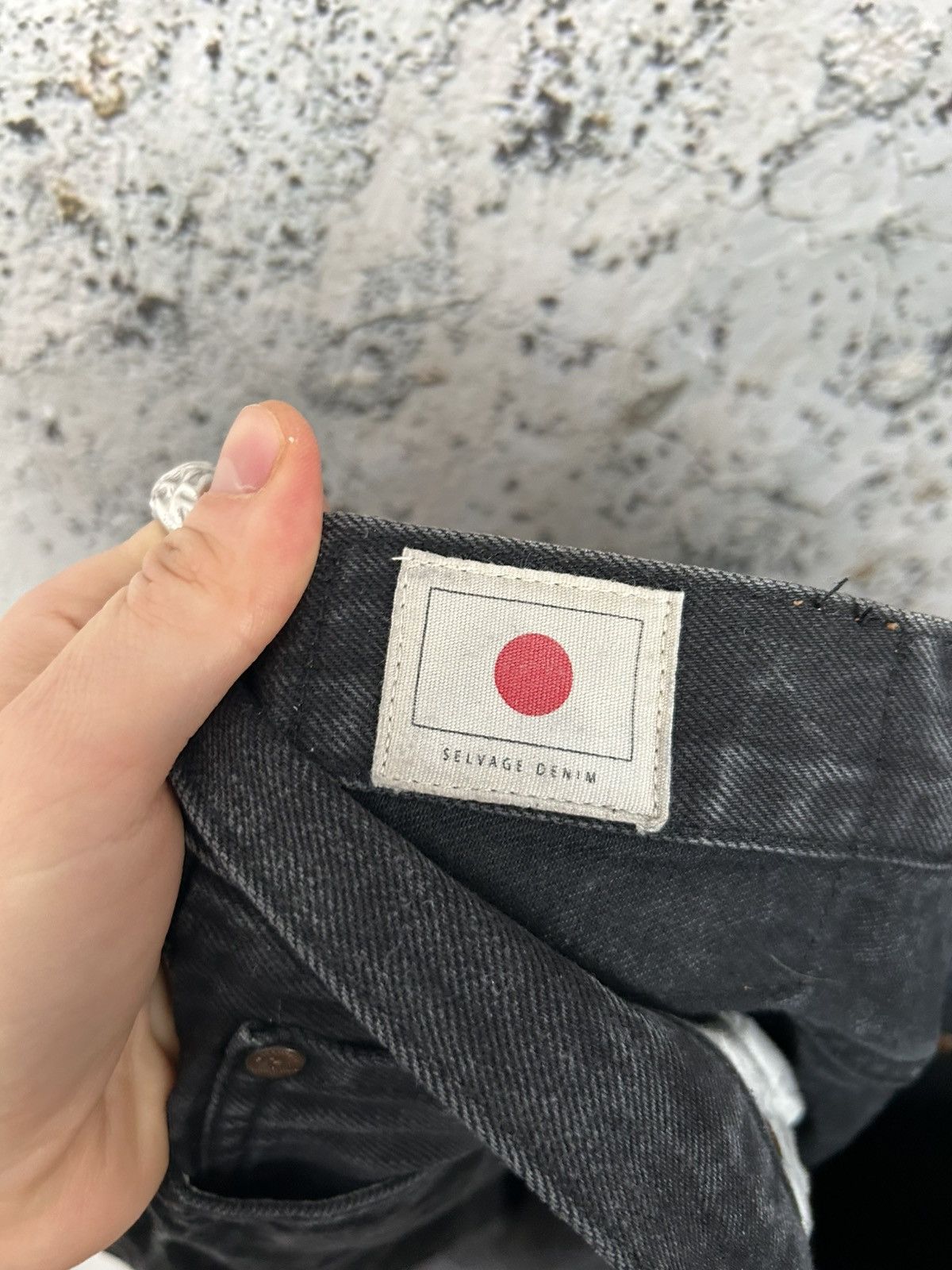 Han Kjobenhavn Han Kjobenhavn Selvedge Japanese Denim Washed Black Grunge Size US 34 / EU 50 - 7 Thumbnail