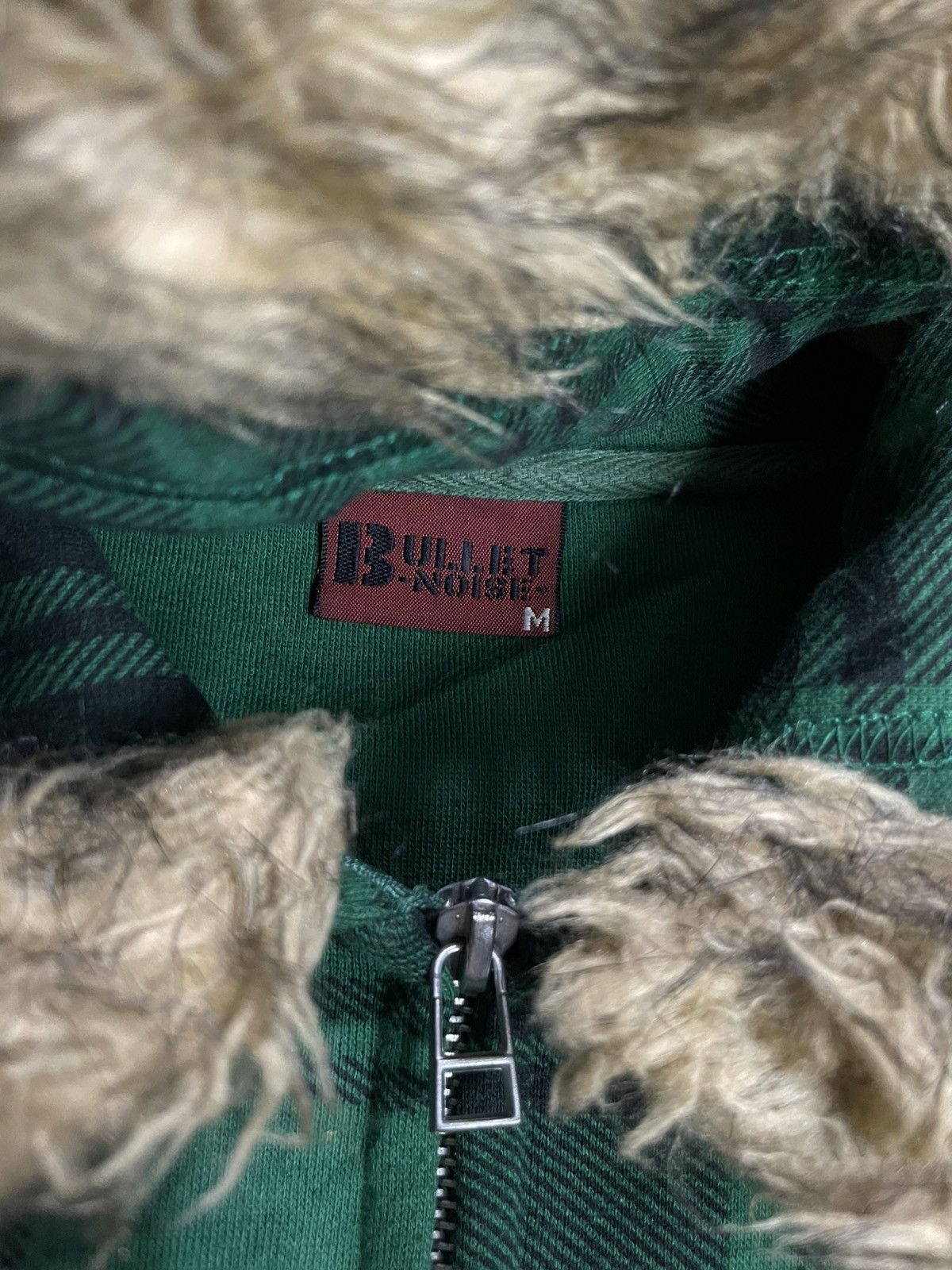 If Six Was Nine Bullet Noise Zip Fur Check Tartan Hoodie Size US M / EU 48-50 / 2 - 4 Thumbnail