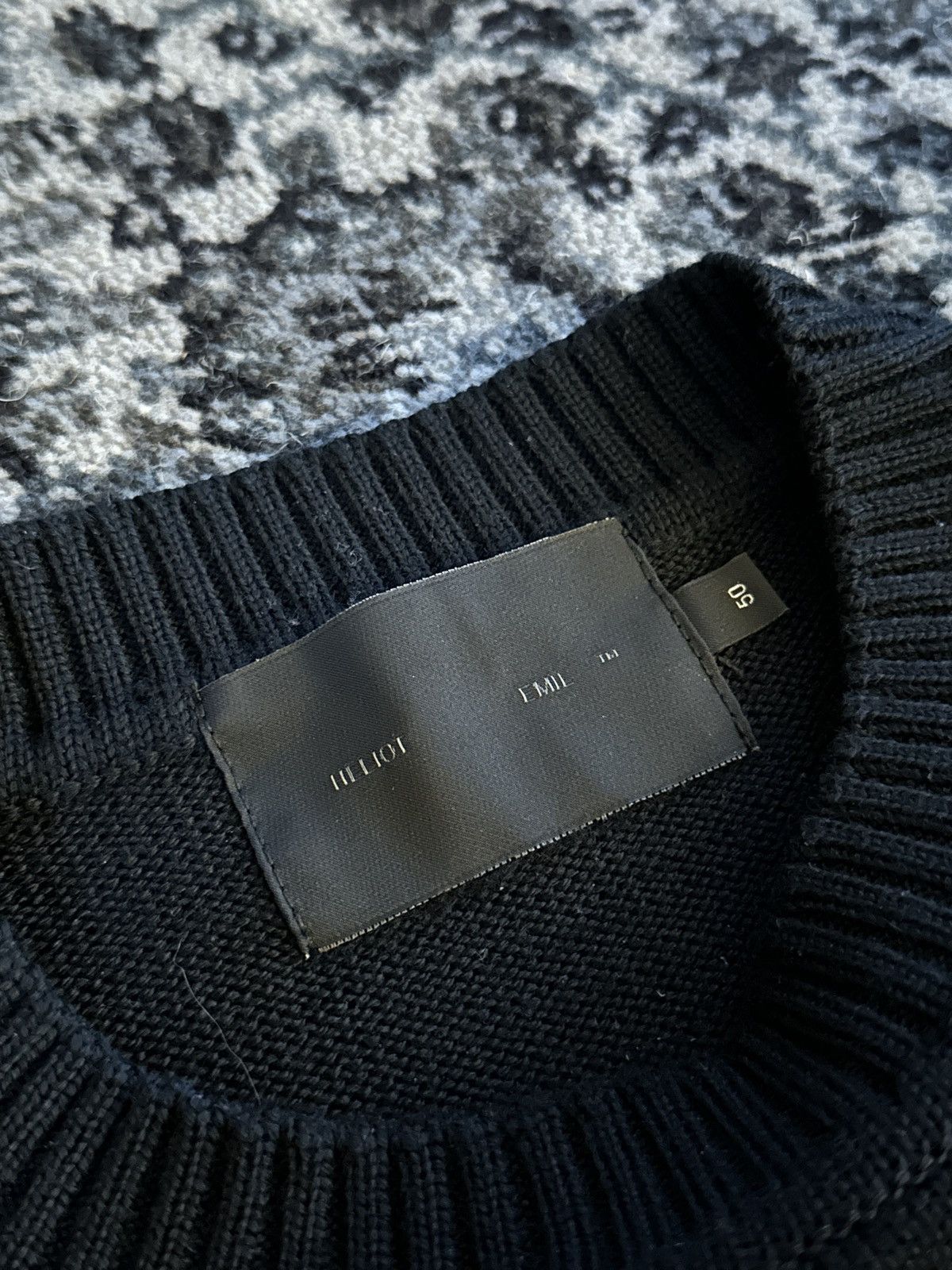 Heliot Emil Heliot Emil Wool Knit Black Sweater Size US L / EU 52-54 / 3 - 3 Thumbnail