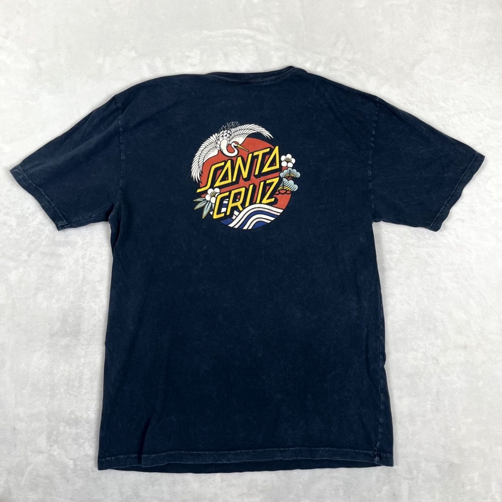 Vintage Santa Cruz T-Shirt Size L Blue Crane Dot Logo 90s Y2K Graphic Print Crew Neck Short Sleeve Mens Size US L / EU 52-54 / 3 - 2 Thumbnail
