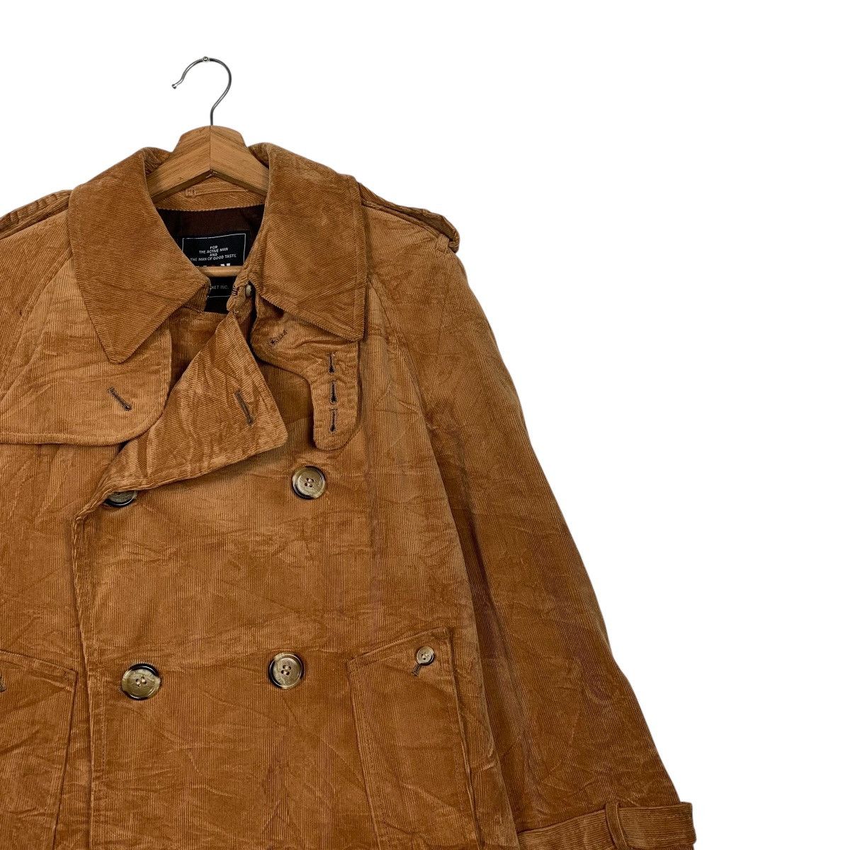 Japanese Brand Van Jacket Double Breasted Corduroy Trench Coat Size US M / EU 48-50 / 2 - 6 Thumbnail