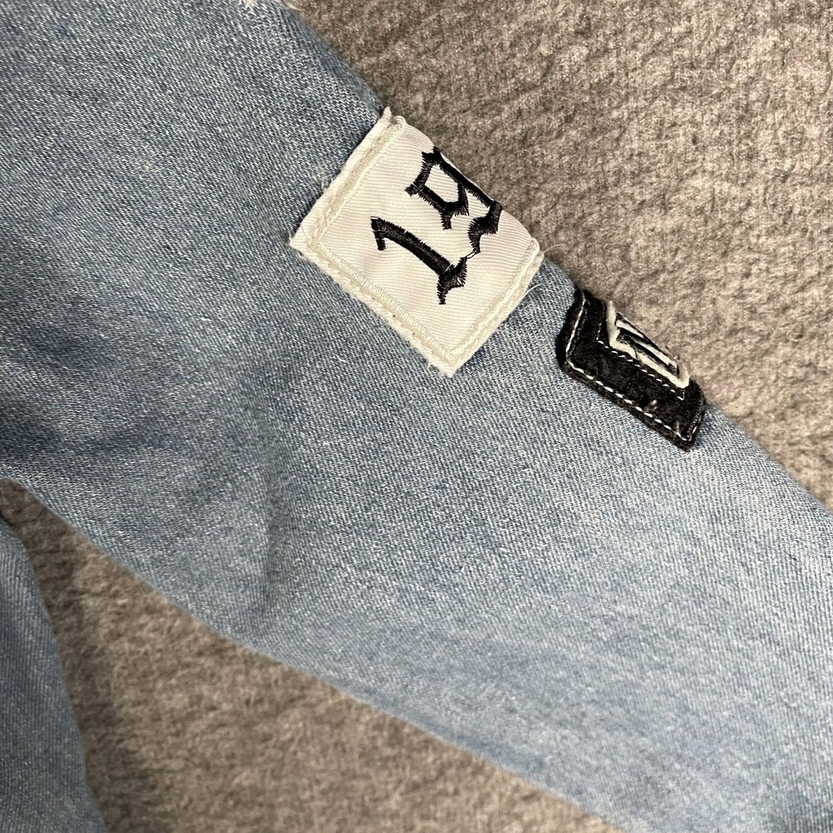 Denime Where Is My Mind Jacket Mens S Blue Denim Distressed NYC Bomber Grunge Shirt/Hoodie? Size US S / EU 44-46 / 1 - 7 Thumbnail