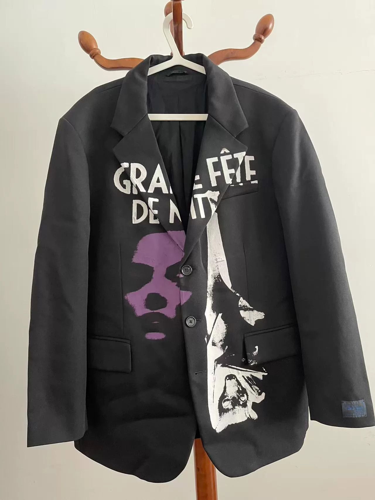 Raf Simons Raf Simons Black Suit with Print Size US M / EU 48-50 / 2 - 1 Thumbnail