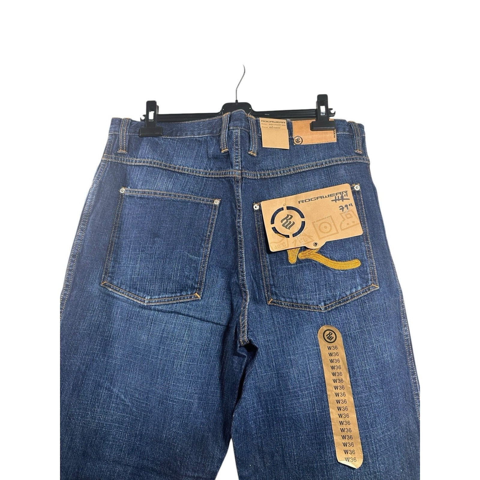 Rocawear Vintage Y2K Rocawear Jeans Mens Denim Baggy Hip Hop Indigo W Size US 36 / EU 52 - 4 Thumbnail