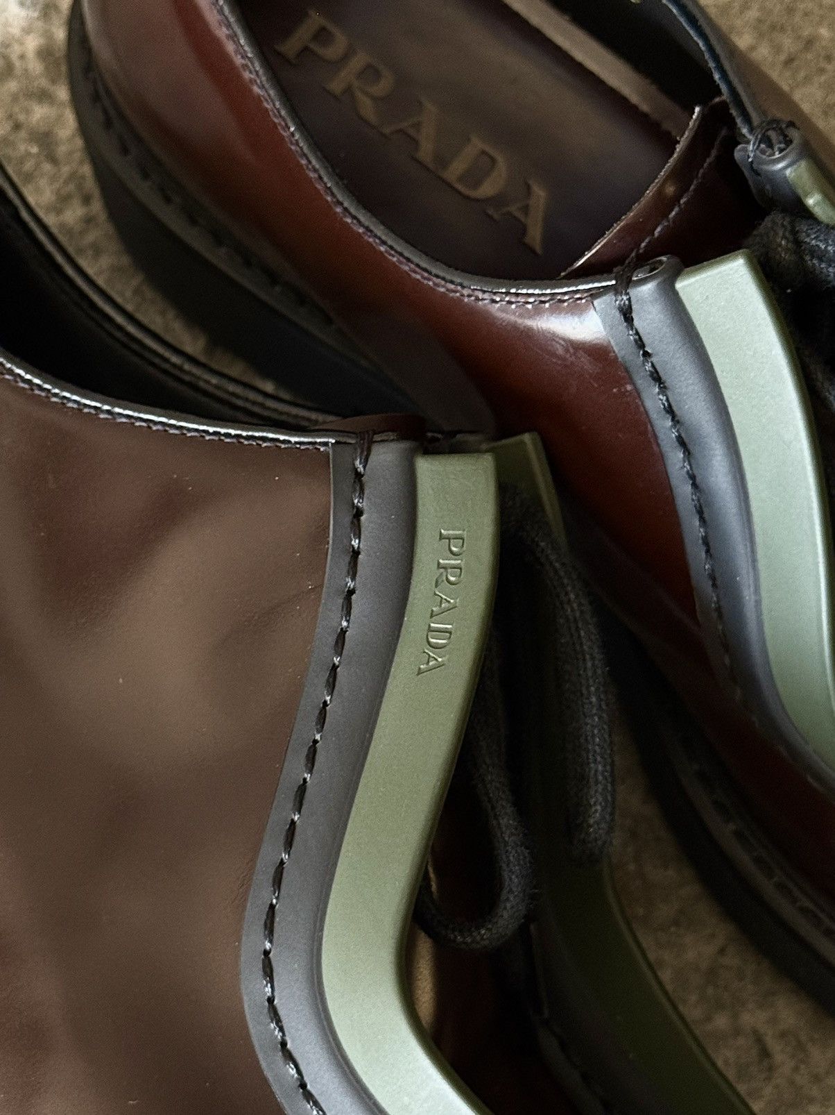 Prada × Raf Simons Prada - Raf Simons - FW2023 - Diapason Opaque -Brushed Derby Size US 8 / EU 41 - 10 Thumbnail