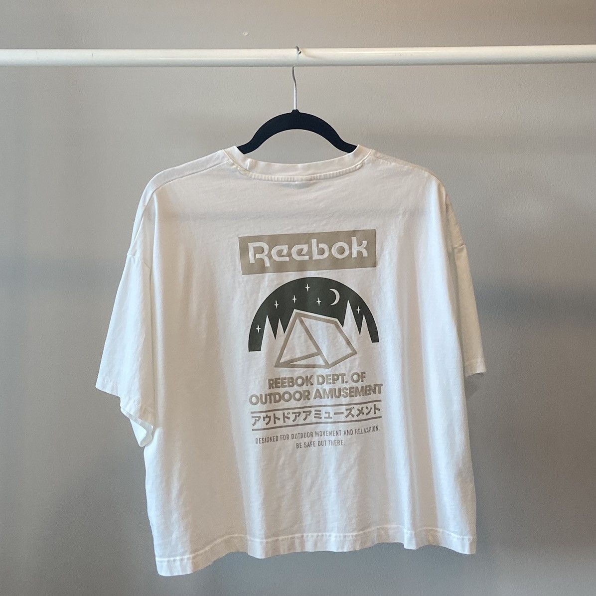 Reebok REEBOX BOXED CROPPED T-SHIRT Size L / US 10 / IT 46 - 2 Thumbnail