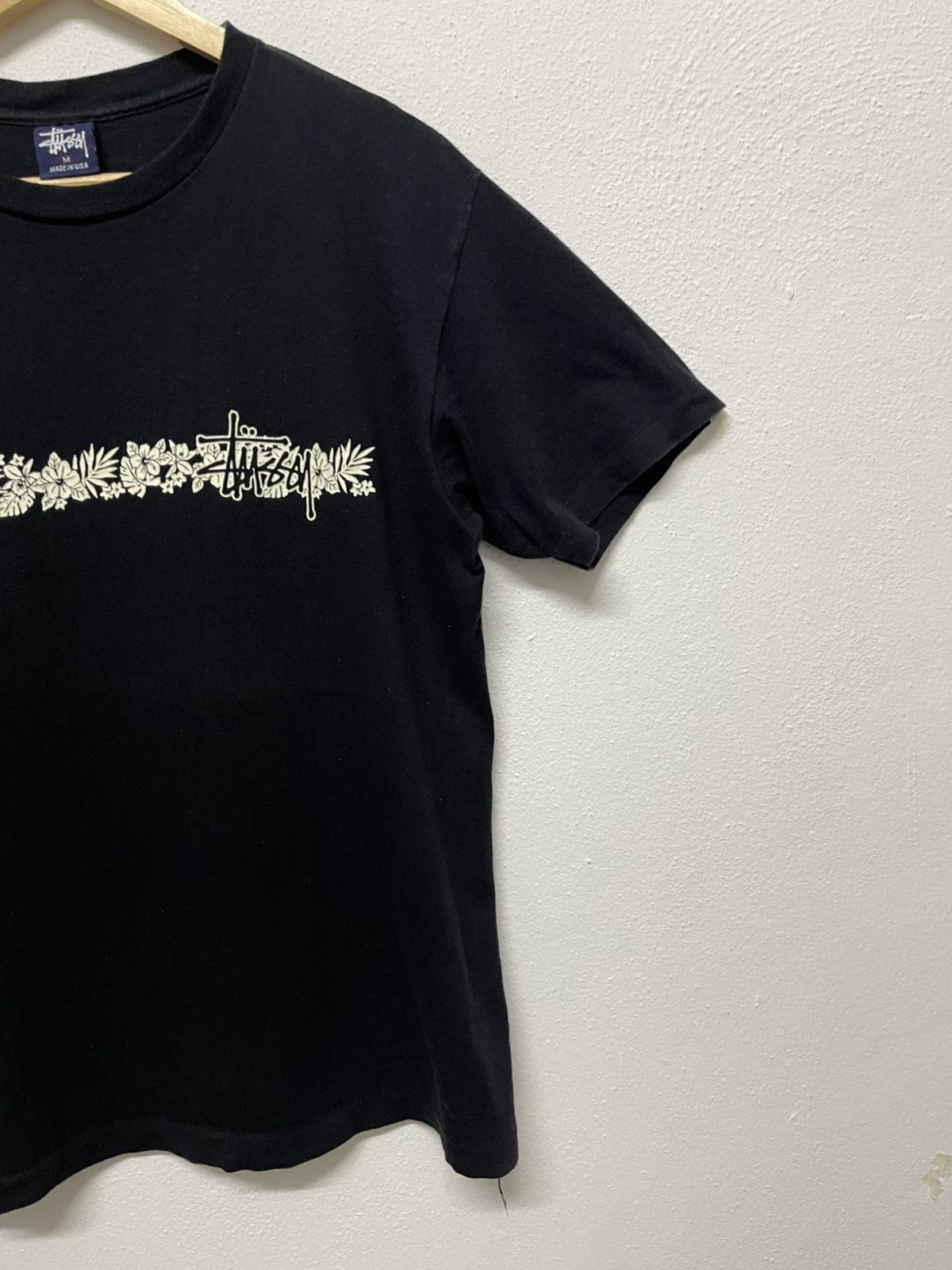Stussy RARE VINTAGE 90s STUSSY FLORAL TSHIRT SINGLE STITCH Size US M / EU 48-50 / 2 - 3 Thumbnail