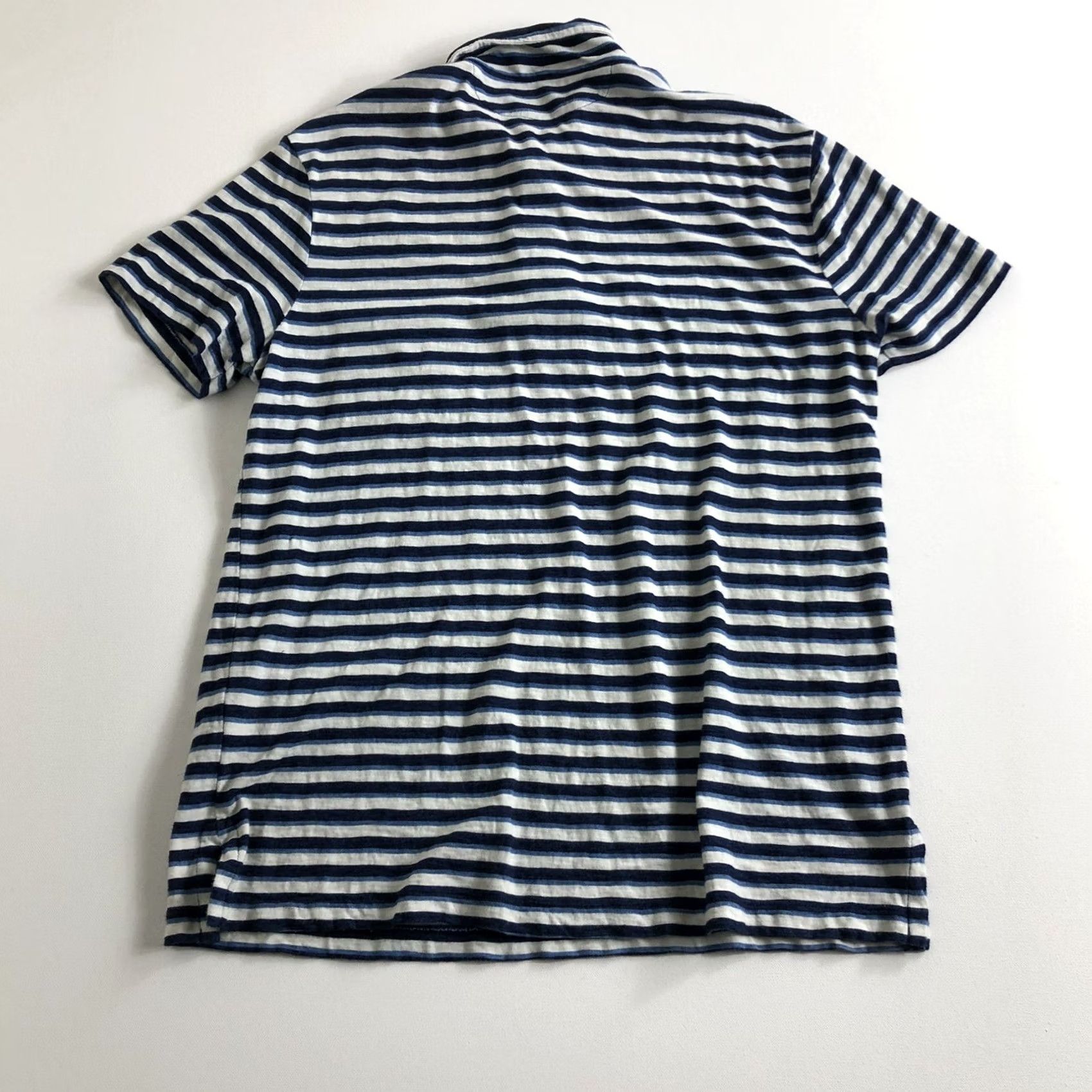 Polo Ralph Lauren Polo Ralph Lauren Polo Shirt Mens L Short Sleeve Blue Striped Golf Regular Fit Size US L / EU 52-54 / 3 - 2 Thumbnail