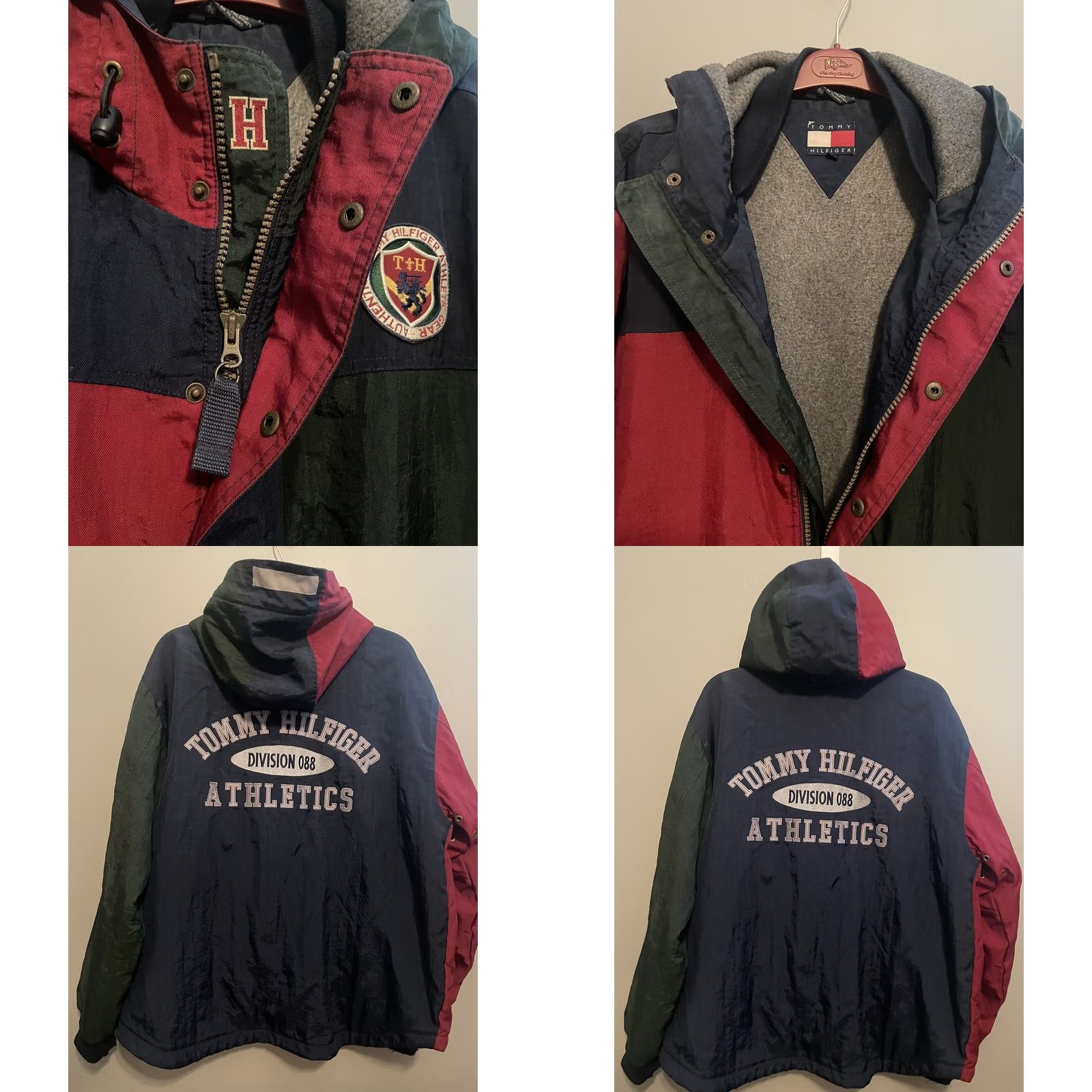 Tommy Hilfiger Vintage Tommy Hilfiger Athletic Gear Crest Coat Jacket Small Patch (C19) Size US S / EU 44-46 / 1 - 8 Thumbnail