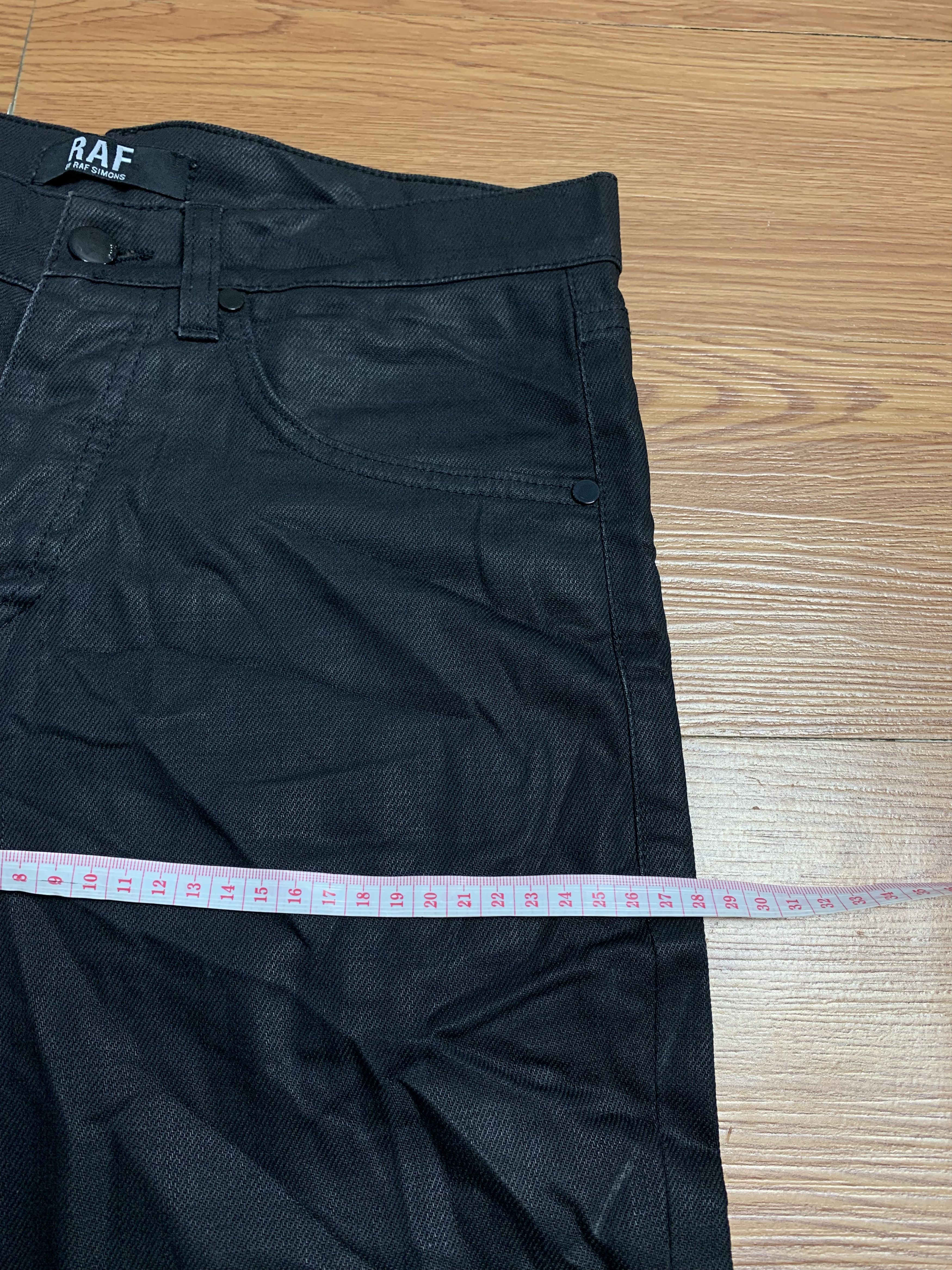 Raf Simons Raf Simons Black Coated Denim Size US 31 - 17 Thumbnail