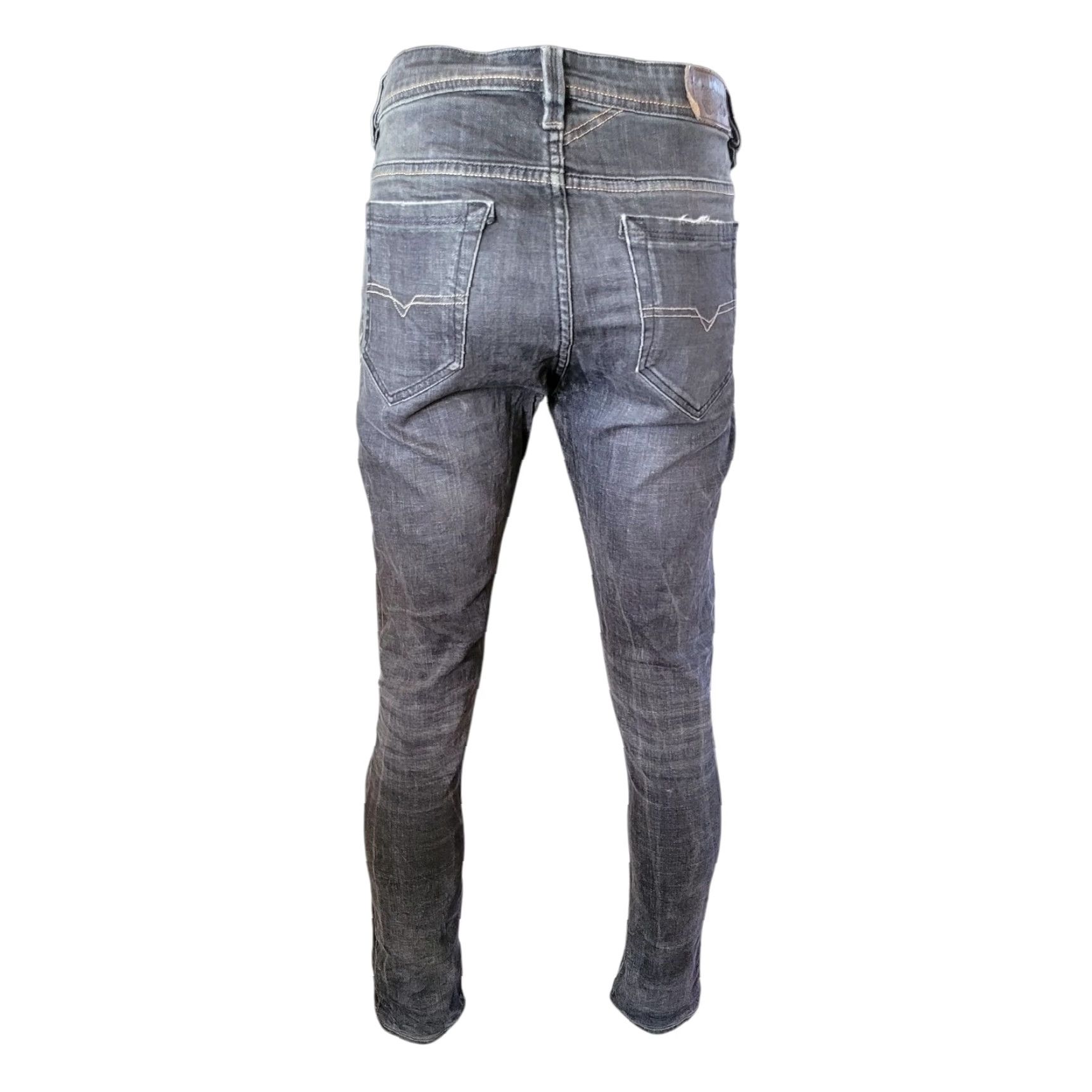 Diesel Diesel Industry Jeans – W34 – Grey – Regular Denim Jeans – 34 in Waist – Dark Wash – Men Size US 34 / EU 50 - 3 Thumbnail