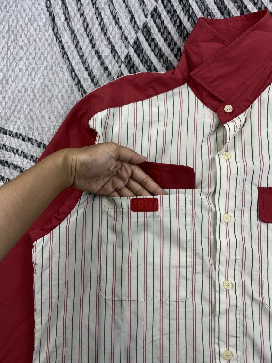 Japanese Brand Vintage Eneos Racing Striped Button Up Shirt Size US L / EU 52-54 / 3 - 7 Thumbnail