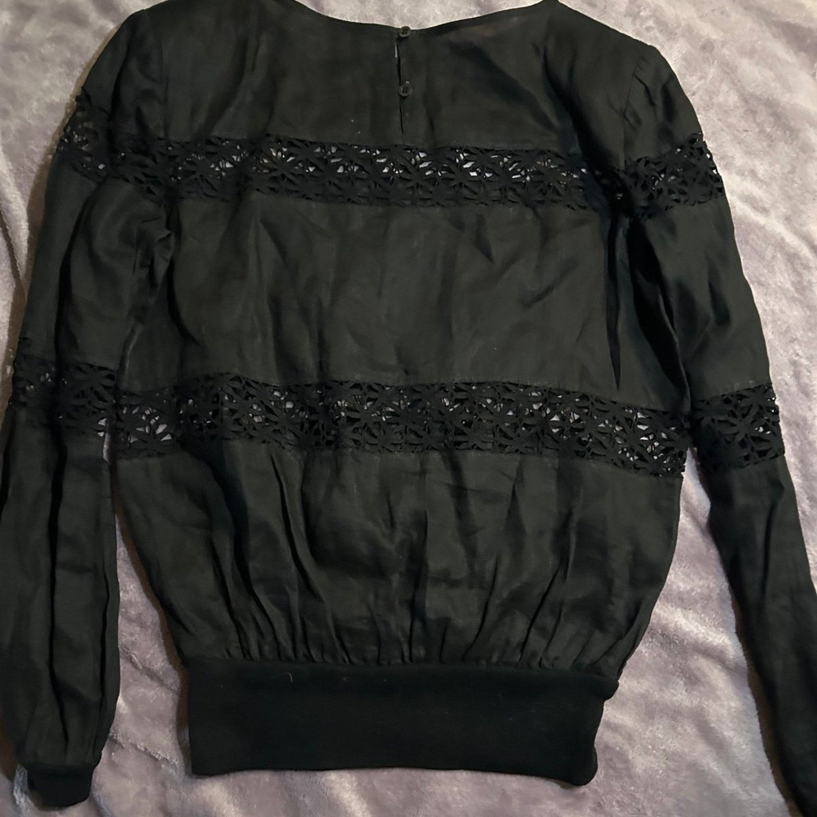 Valentino Vintage Valentino blouse in black size 44/ 12 EUC Size M / US 6-8 / IT 42-44 - 1 Thumbnail