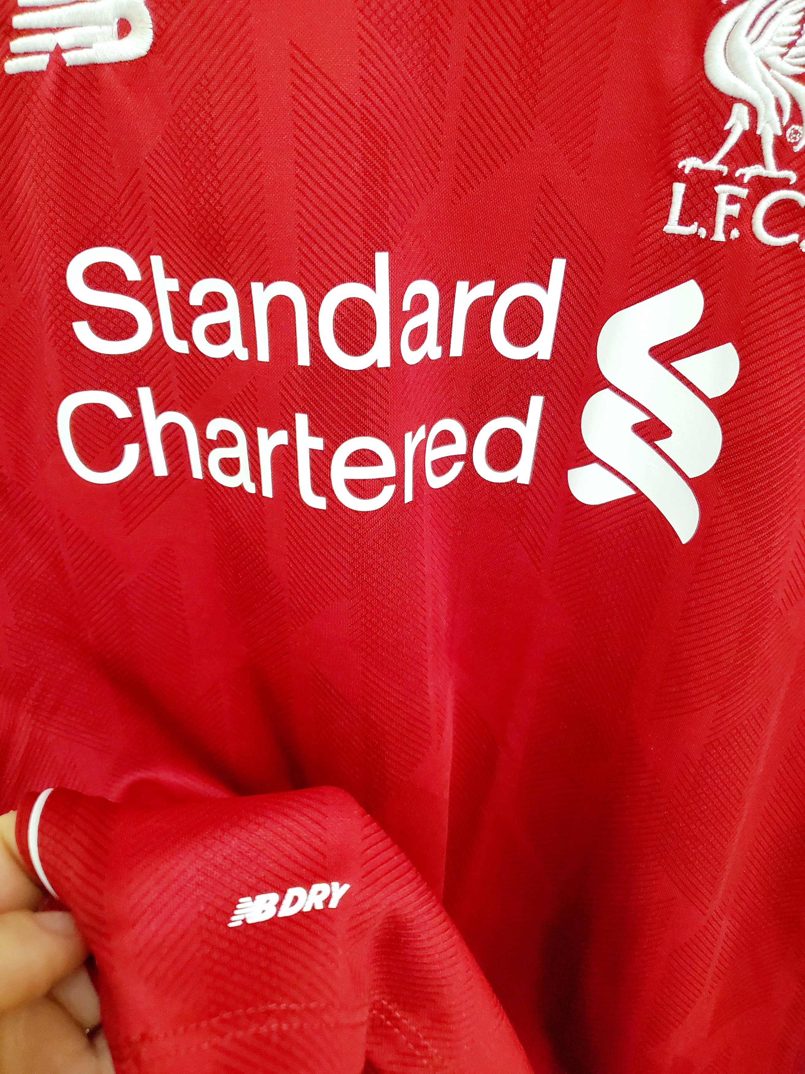 New Balance LIVERPOOL 2018 - 2019 HOME SHIRT #11 SALAH (VERY GOOD) L Size US L / EU 52-54 / 3 - 4 Thumbnail