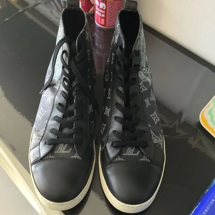 Louis Vuitton Louis Vuitton Blue High-Top Sneakers -2508 Size US 8 / EU 41 - 2 Thumbnail