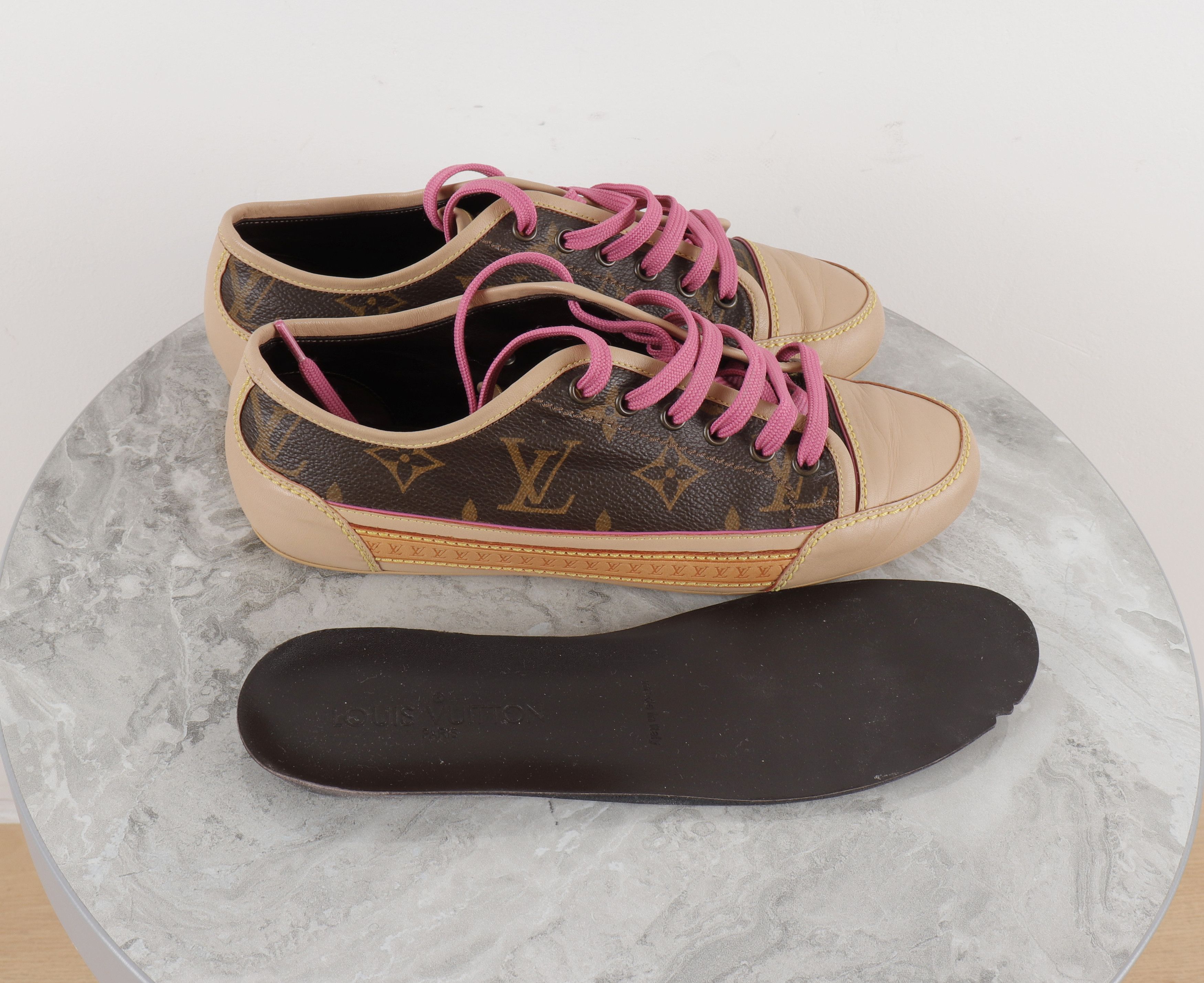 Louis Vuitton Louis Vuitton Leather Brown Monogram Sneakers Size US 6 / IT 36 - 13 Thumbnail