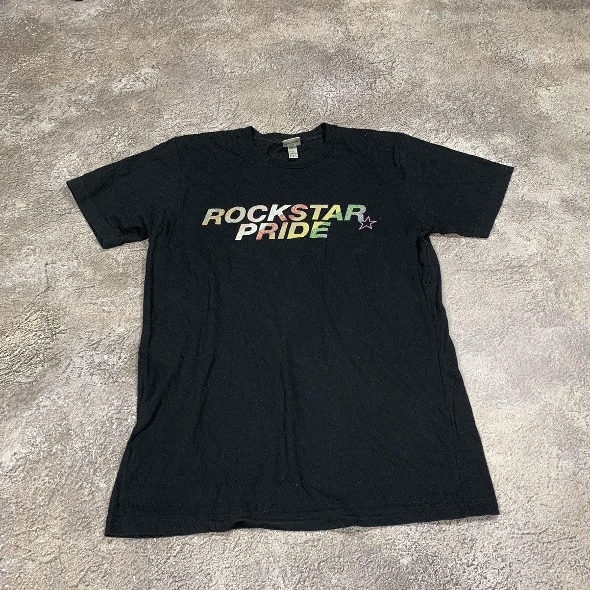 Vintage Vintage 90s Rockstar Pride Graphic Tee Streetwear Black M Size US M / EU 48-50 / 2 - 2 Thumbnail