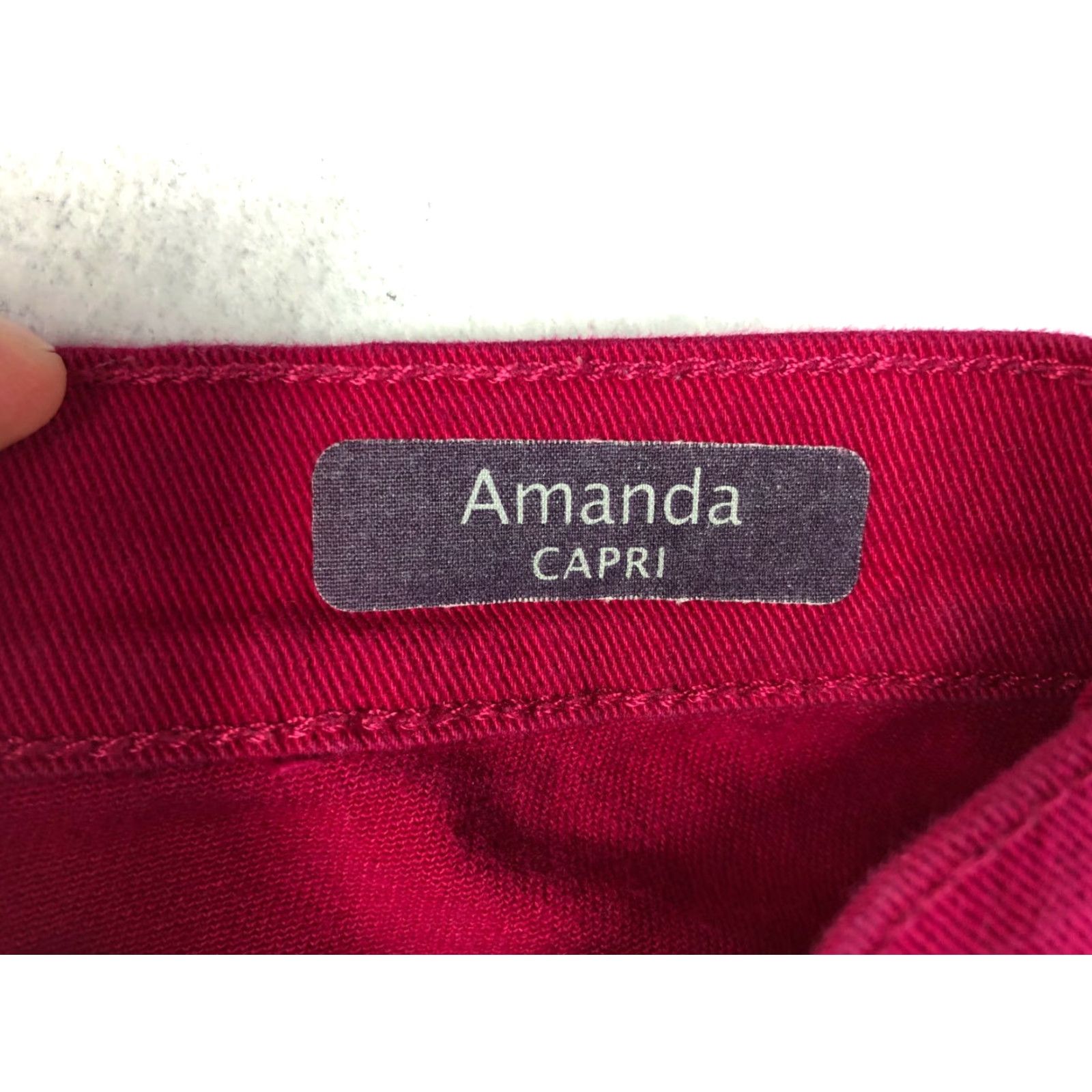 Gloria Vanderbilt Gloria Vanderbilt Amanda Capri Juniors Size 10 Pink Denim Jeans - 27x18 Mid Rise Regular Inseam 18 Size 32" / US 10 / IT 46 - 5 Thumbnail