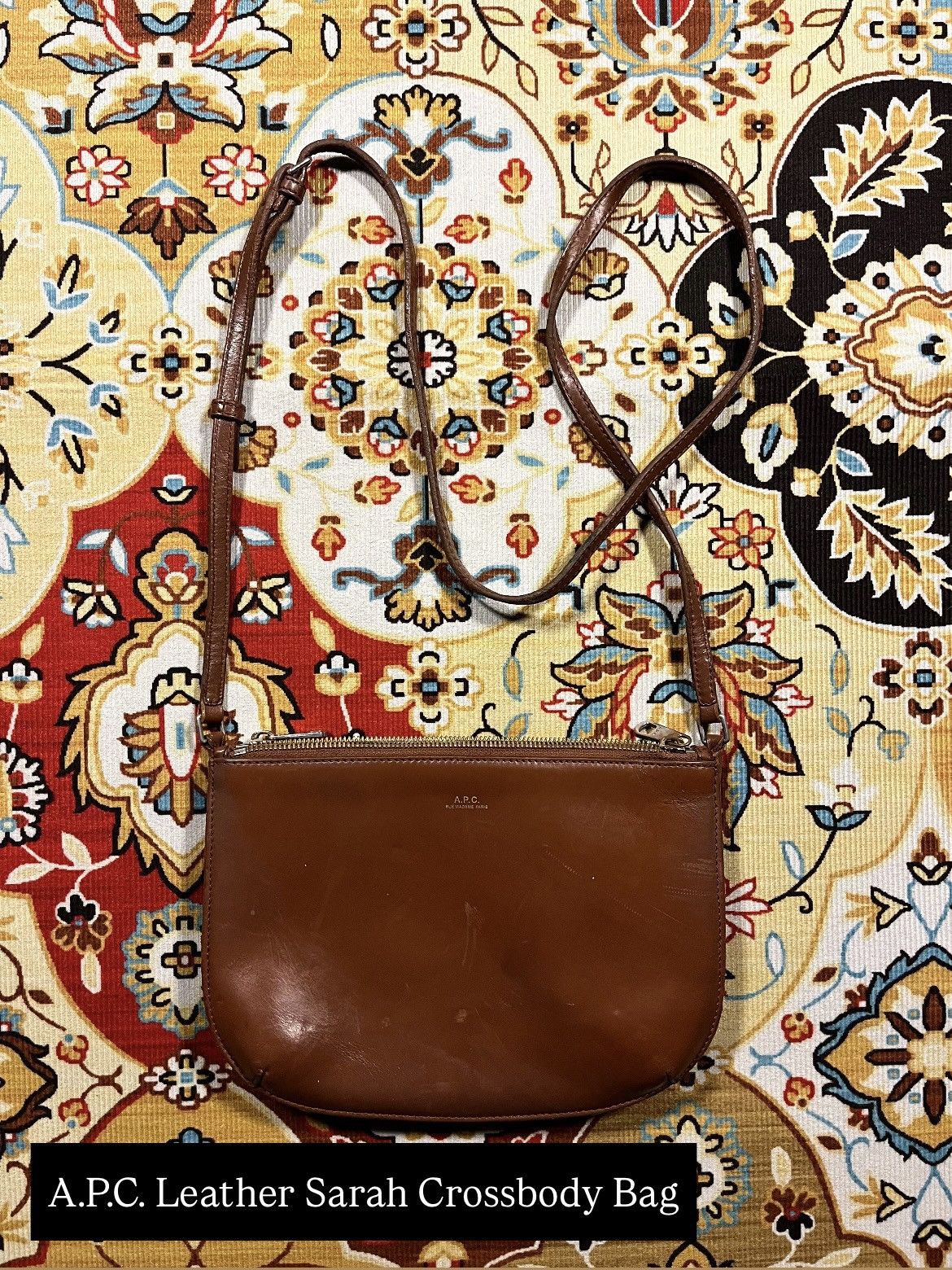 A.P.C. A.P.C. Sarah Leather Crossbody Bag Size ONE SIZE - 6 Thumbnail