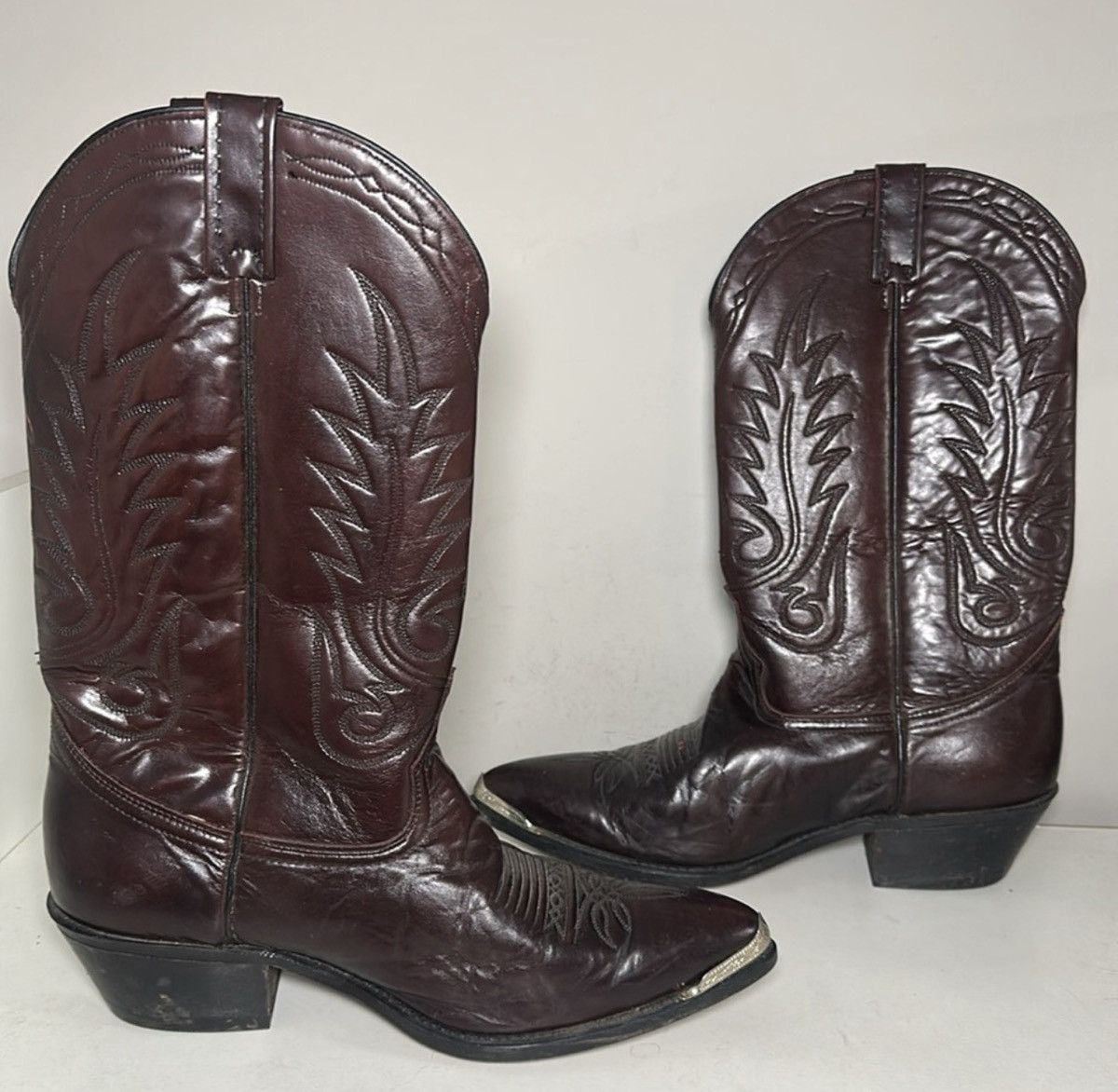 New Rock Burgundy pointed boots Size US 10.5 / EU 43-44 - 1 Thumbnail