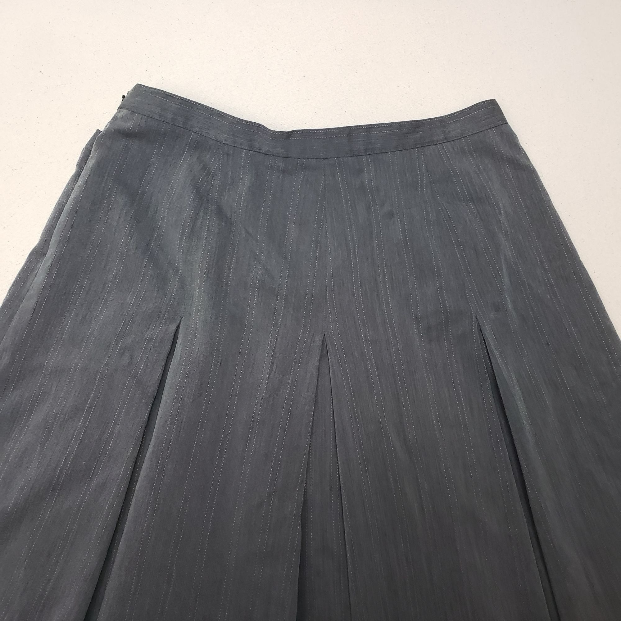 Other Hillard & Hanson Womens Mid-Rise Panel Gray Stretch Skirt 10 Size 28" / US 6 / IT 42 - 7 Thumbnail