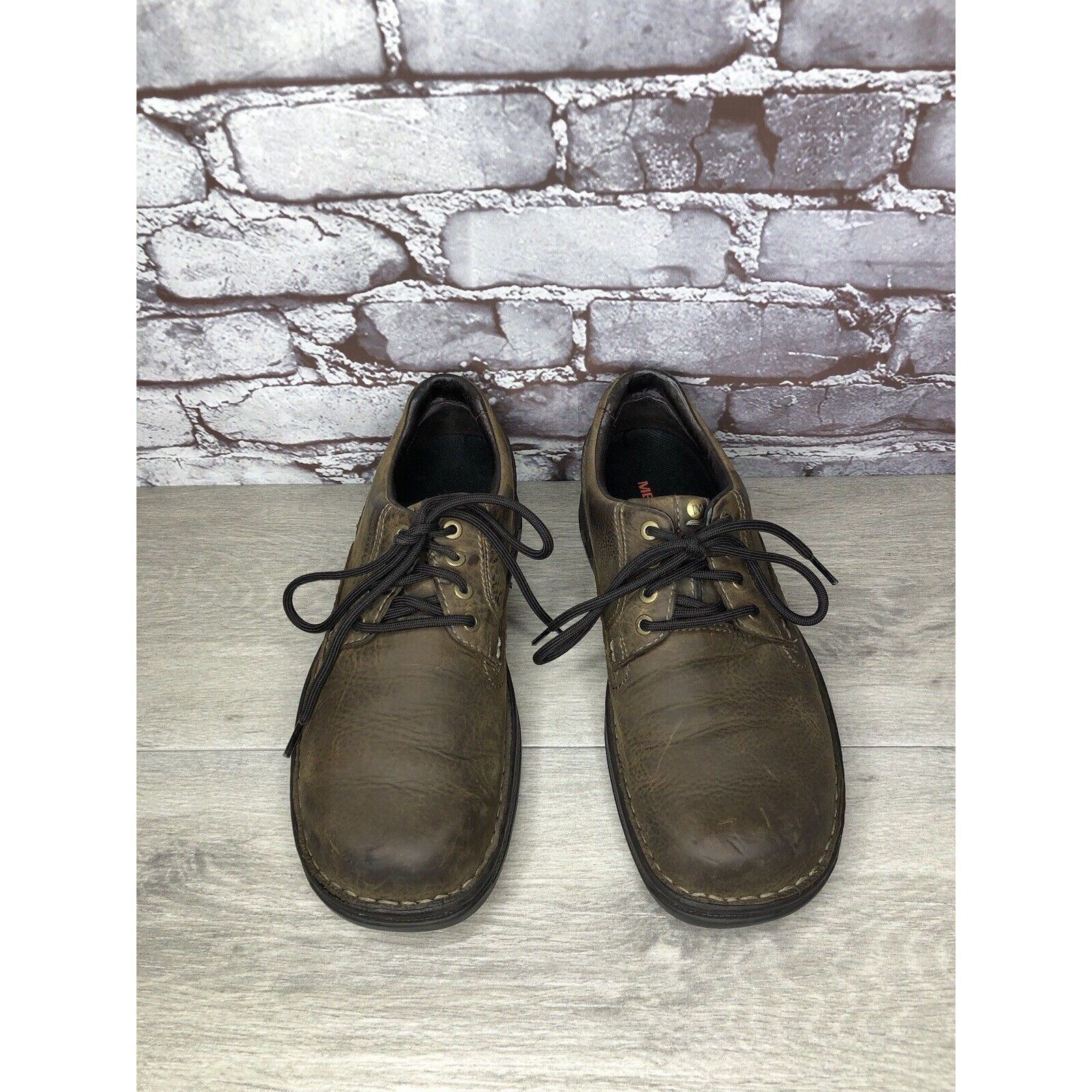 Merrell Merrell Brown Leather World Rambler Lace Up Casual Shoes Men Size US 9 / EU 42 - 4 Thumbnail