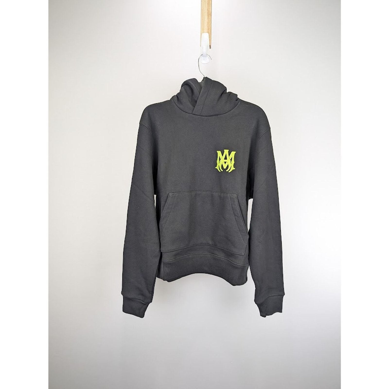 Amiri o1rshd1 Q:2 / MA Logo Hoodie in Black/Lime Size US S / EU 44-46 / 1 - 2 Thumbnail