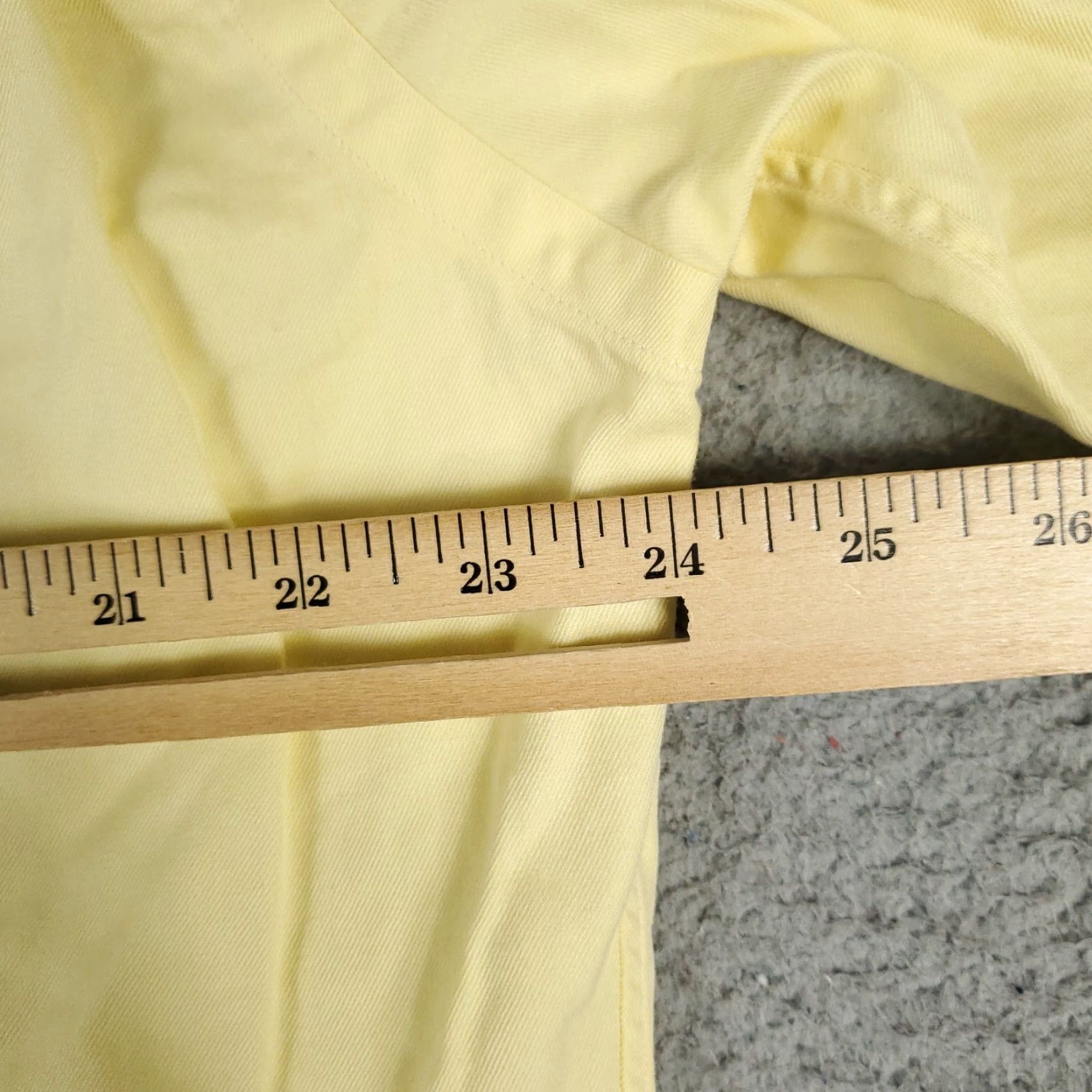 Ralph Lauren Ralph Lauren Dress Shirt Mens 16 Regular Fit Yellow Button Down Long Sleeve Size 42R - 5 Thumbnail