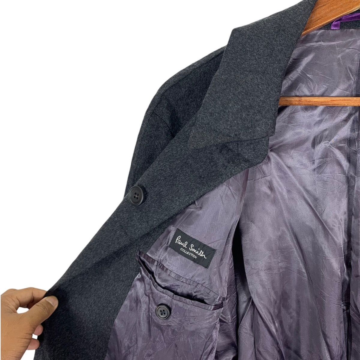 Paul Smith × Vintage VINTAGE PAUL SMITH COLLECTION WOOL OVERCOAT JACKET Size US L / EU 52-54 / 3 - 7 Thumbnail