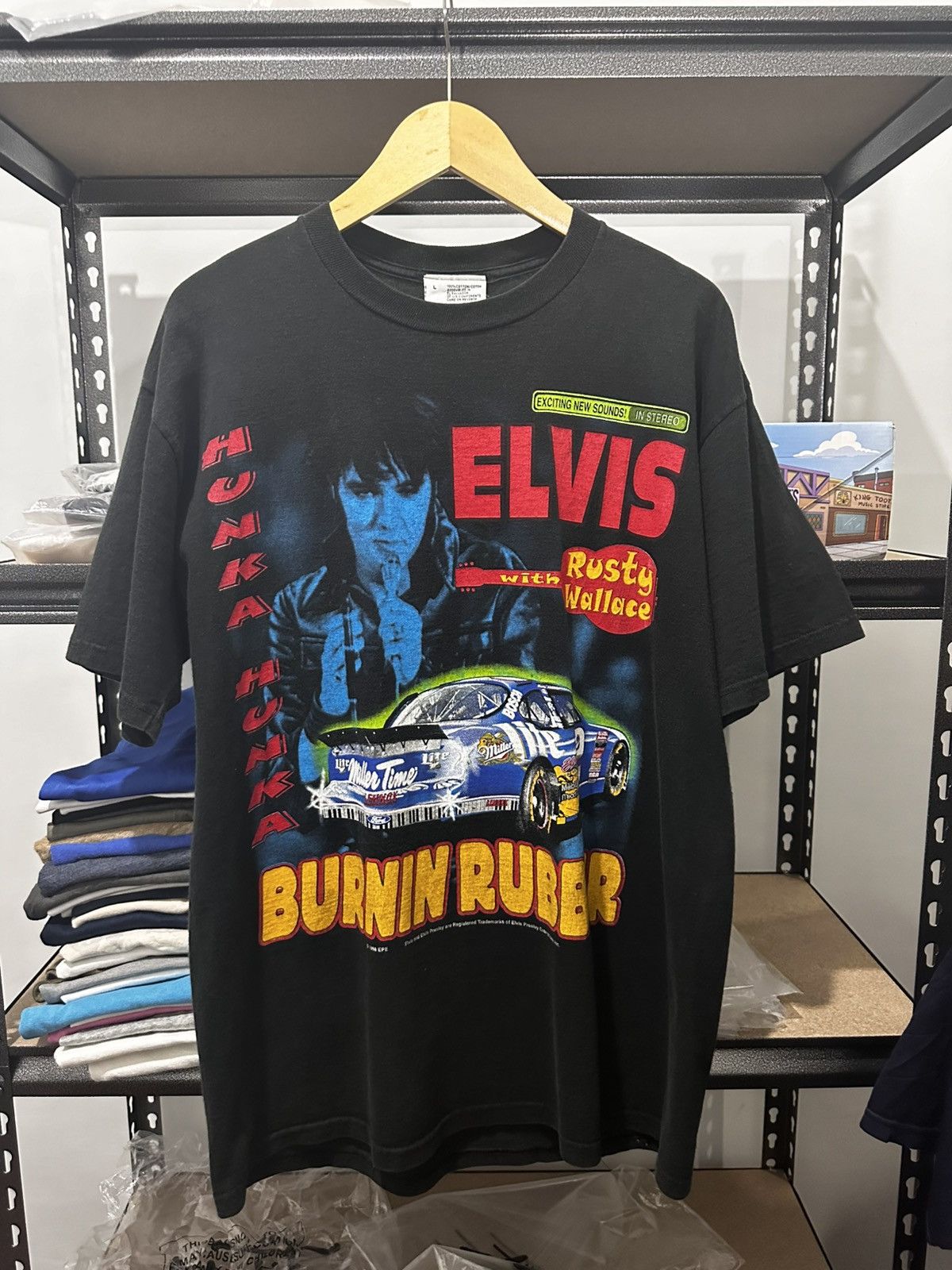 NASCAR × Vintage NASCAR Elvis Presley Rusty Wallace Tee Size US L / EU 52-54 / 3 - 1 Thumbnail