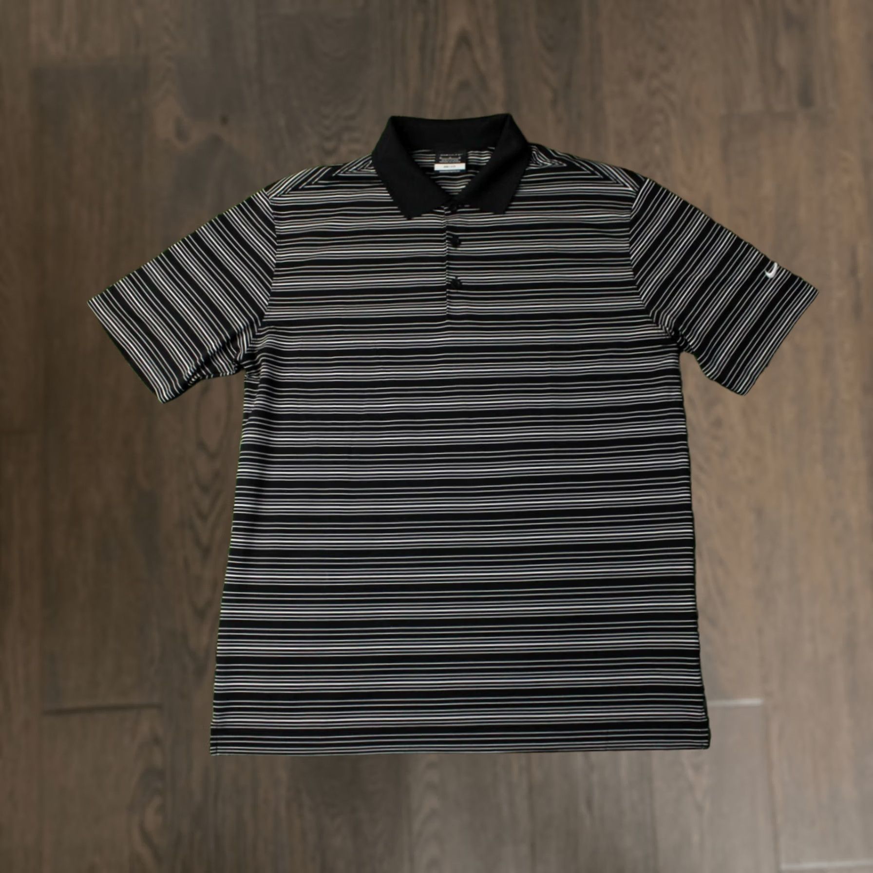 Nike NIKE DRI-FIT GOLF Polo Shirt Mens M Black White 2012 Jersey Short Sleeve Polo Nike Golf Shirt Size US M / EU 48-50 / 2 - 1 Thumbnail