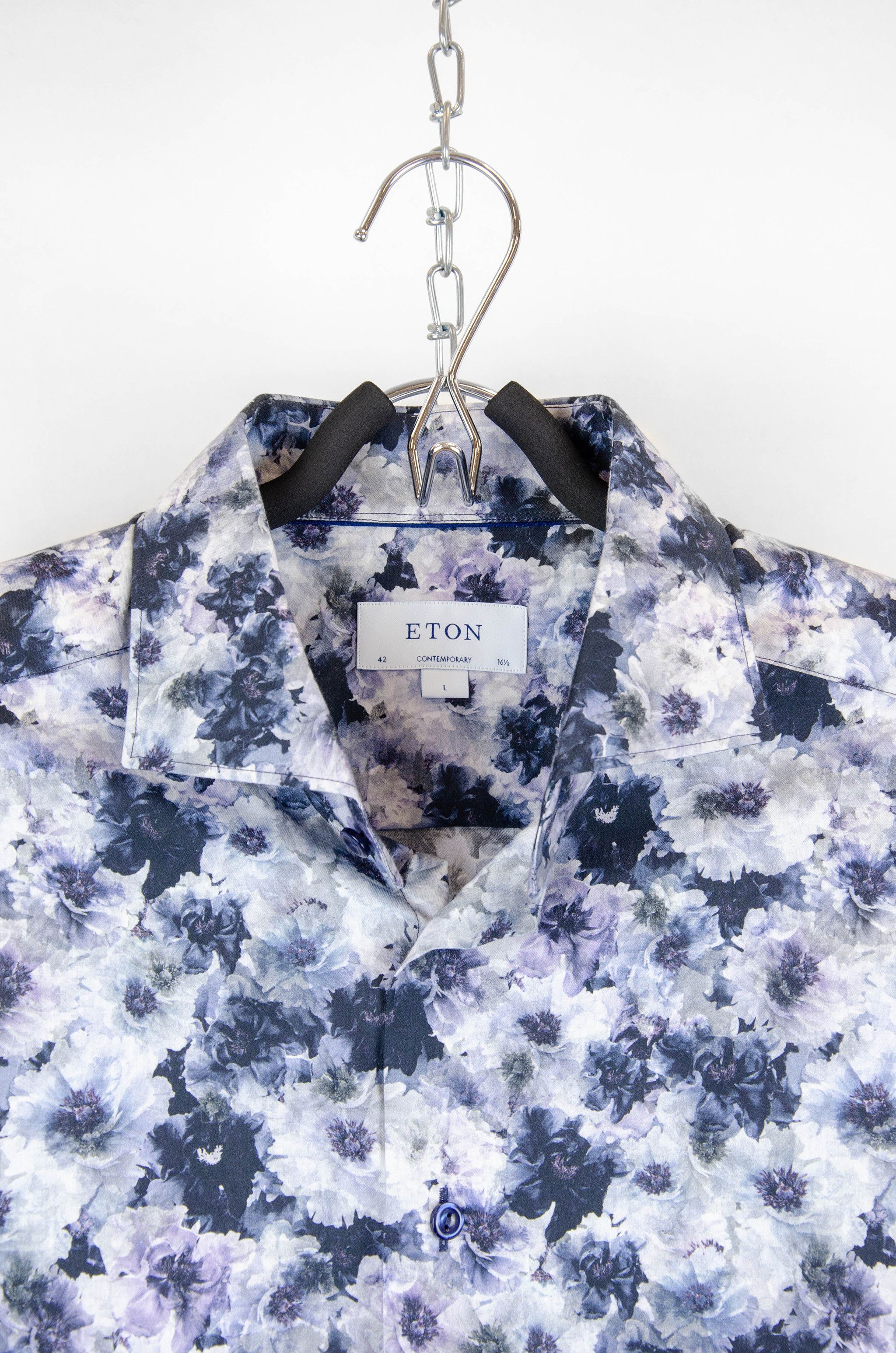 Etro ETON Floral Cotton Lyocell Shirt – Size L Size 42L - 6 Thumbnail