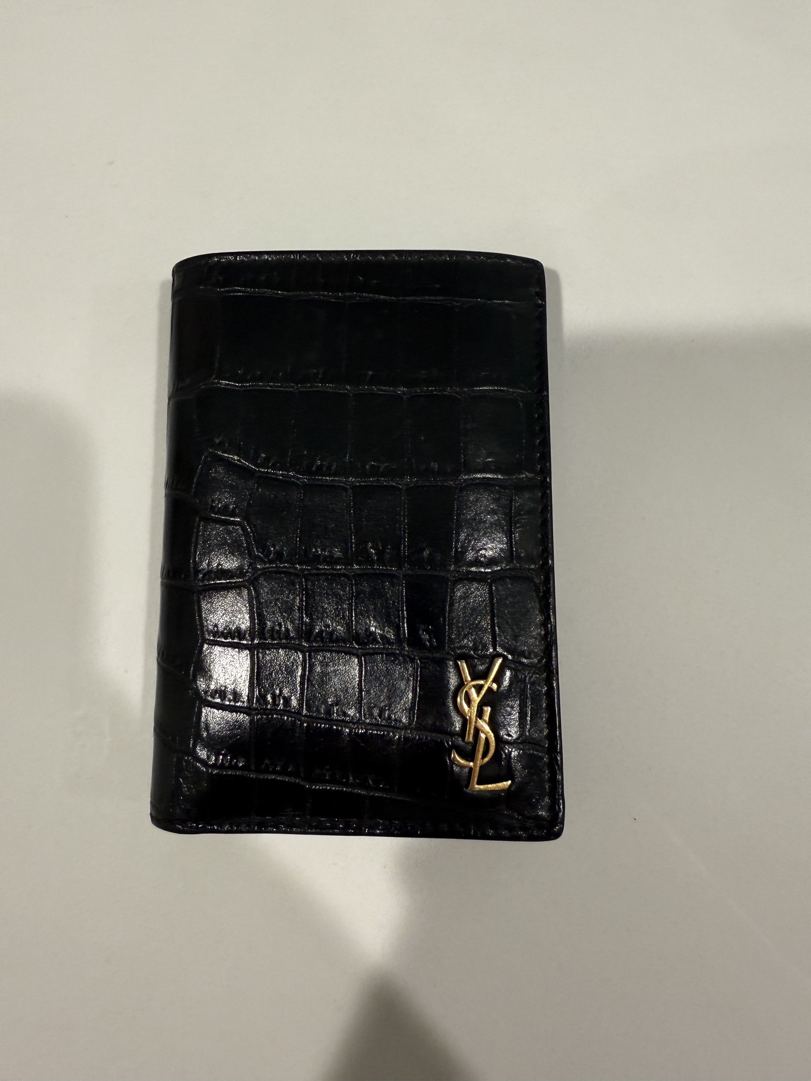 Saint Laurent Paris Crocodile Leather Wallet Size ONE SIZE - 1 Thumbnail