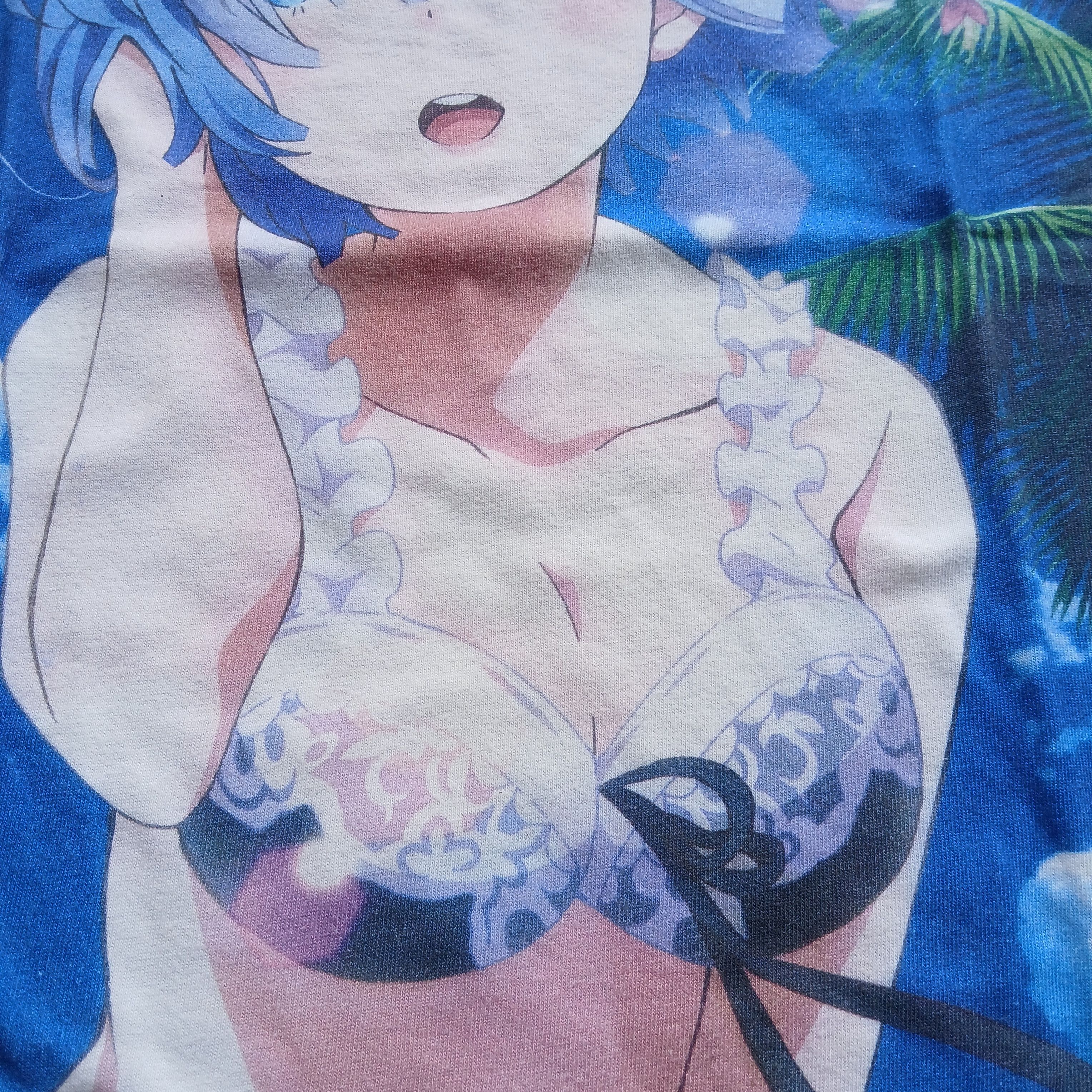 Anime × Cartoon Network × Vintage 🔥RARE🔥 RE ZERO REM AOP TEES Size US L / EU 52-54 / 3 - 3 Thumbnail