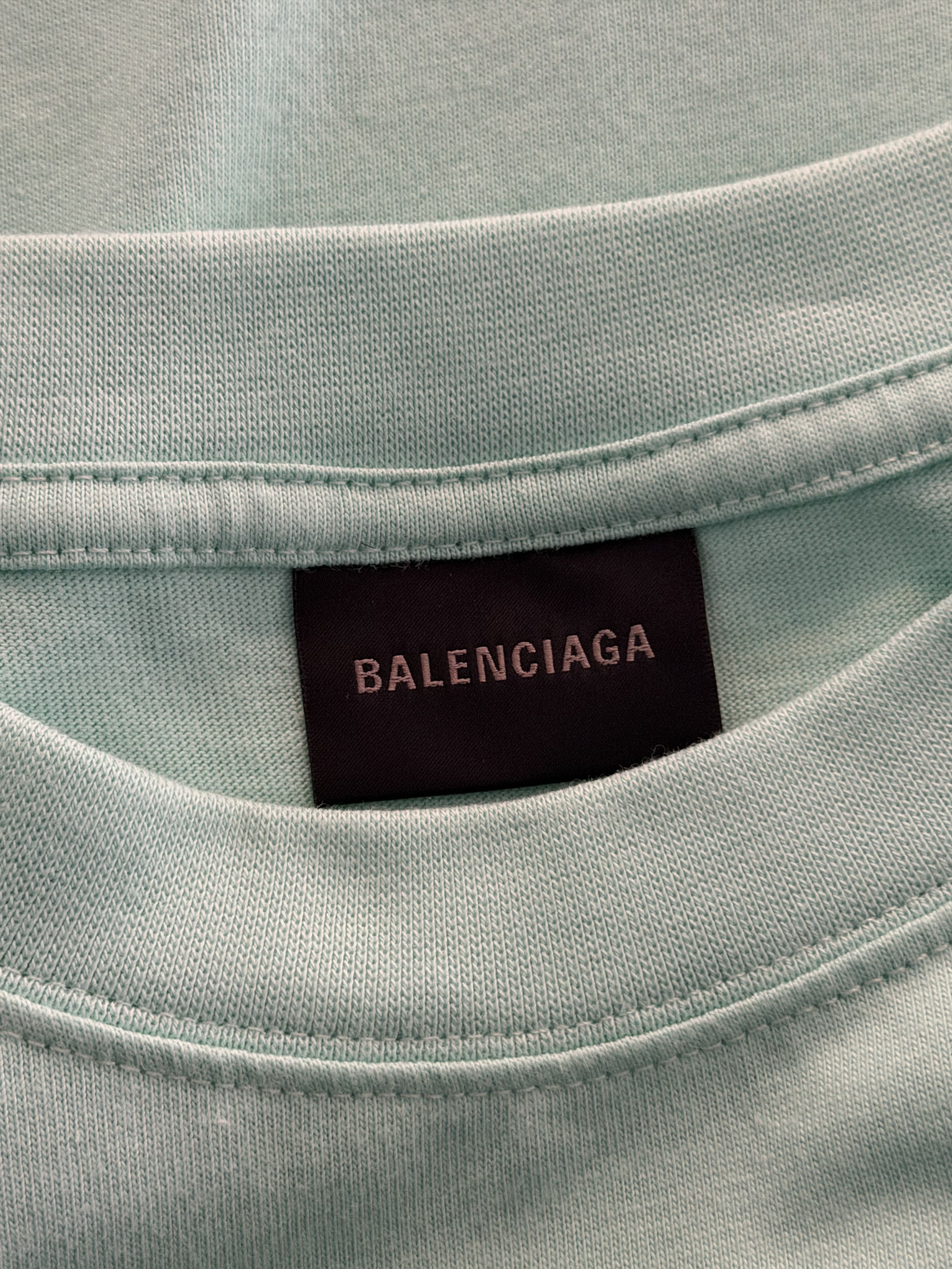Balenciaga Balenciaga Political Campaign Oversized Tee (Teal) Size US XS / EU 42 / 0 - 4 Thumbnail